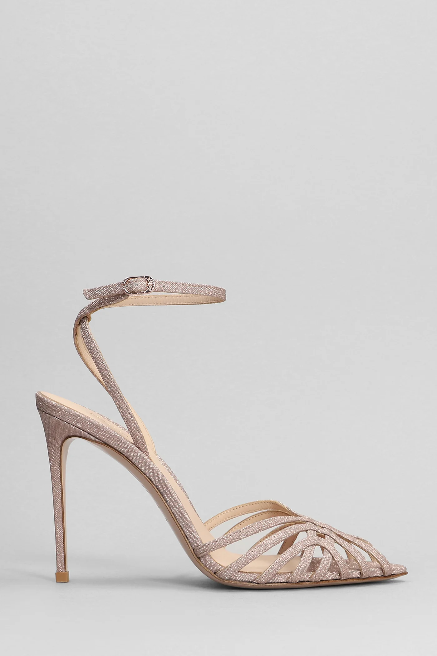 Embrace Sandals in powder glitter