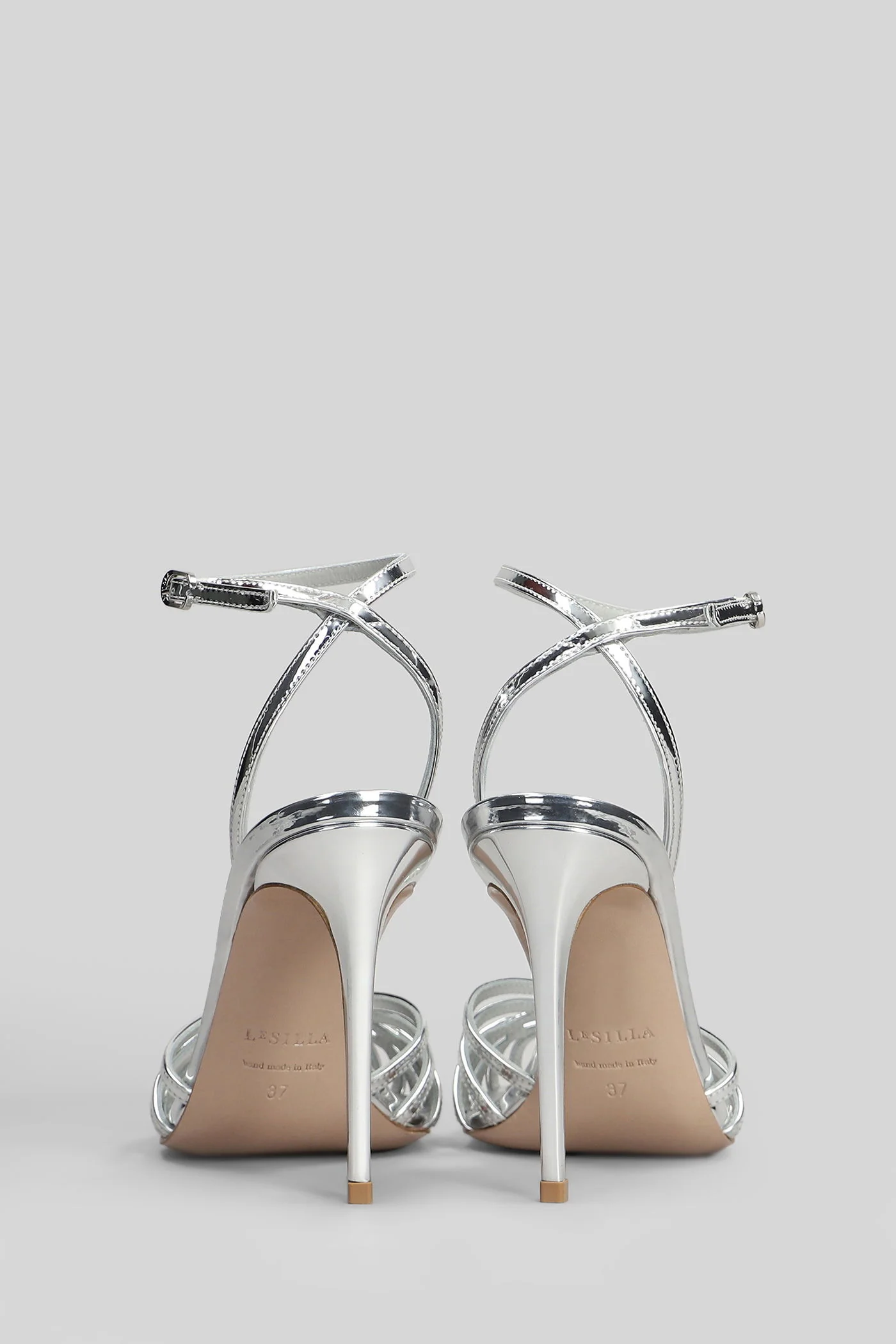 Embrace Sandals in silver leather - Image 4