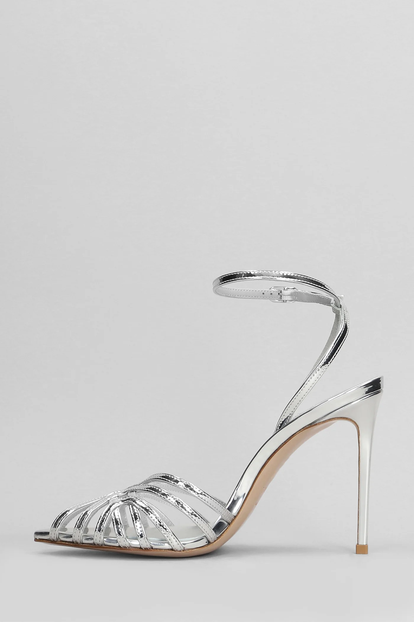 Embrace Sandals in silver leather - Image 3