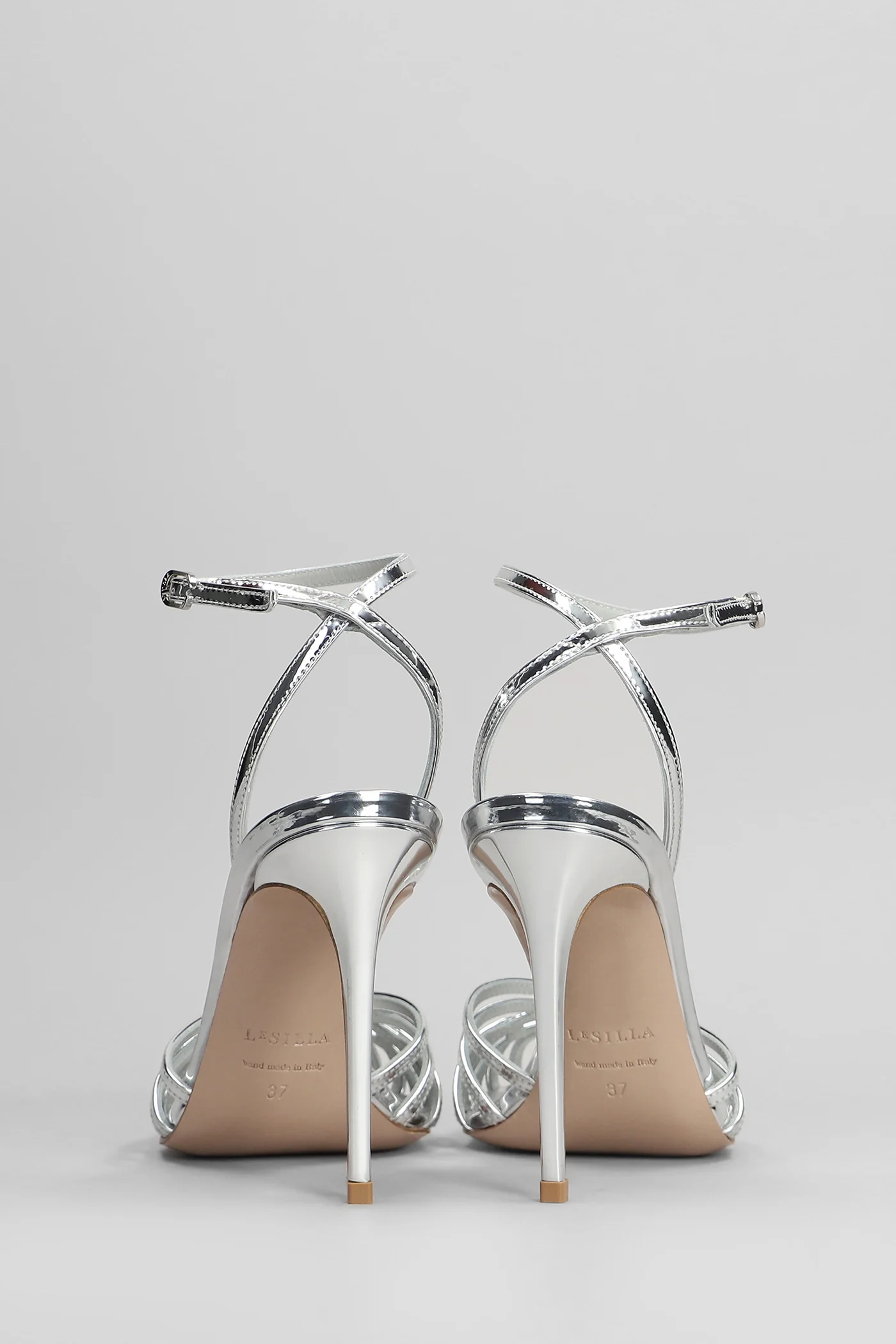 Embrace Sandals in silver leather - Image 4