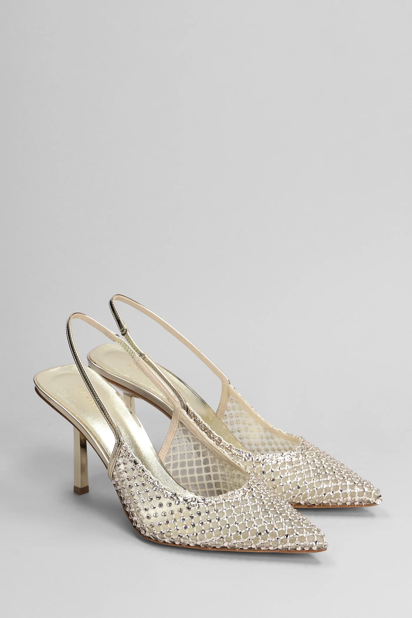 Gilda Pumps in platinum leather - Image 2