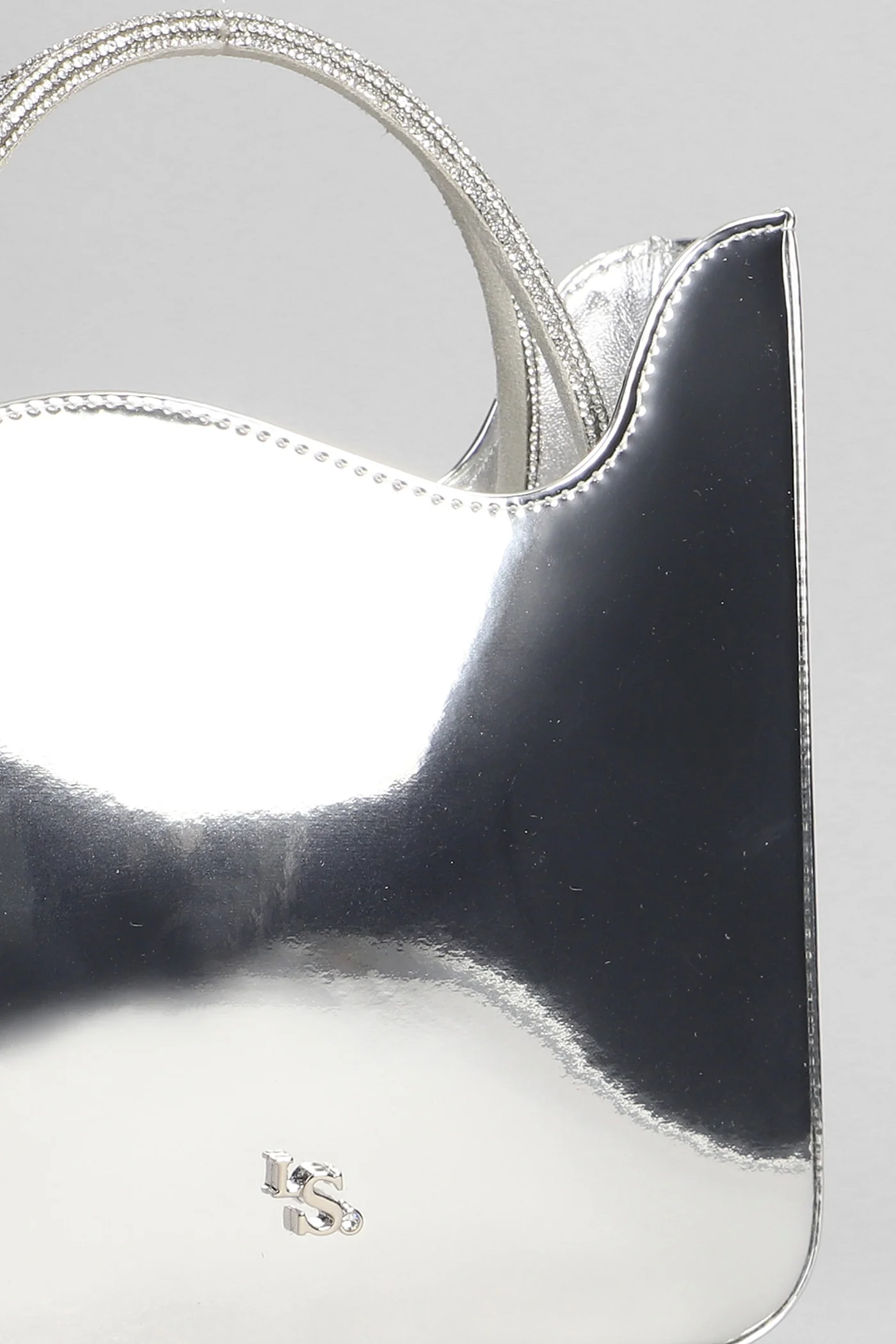 Ivy Shoulder bag in silver leather - Image 4