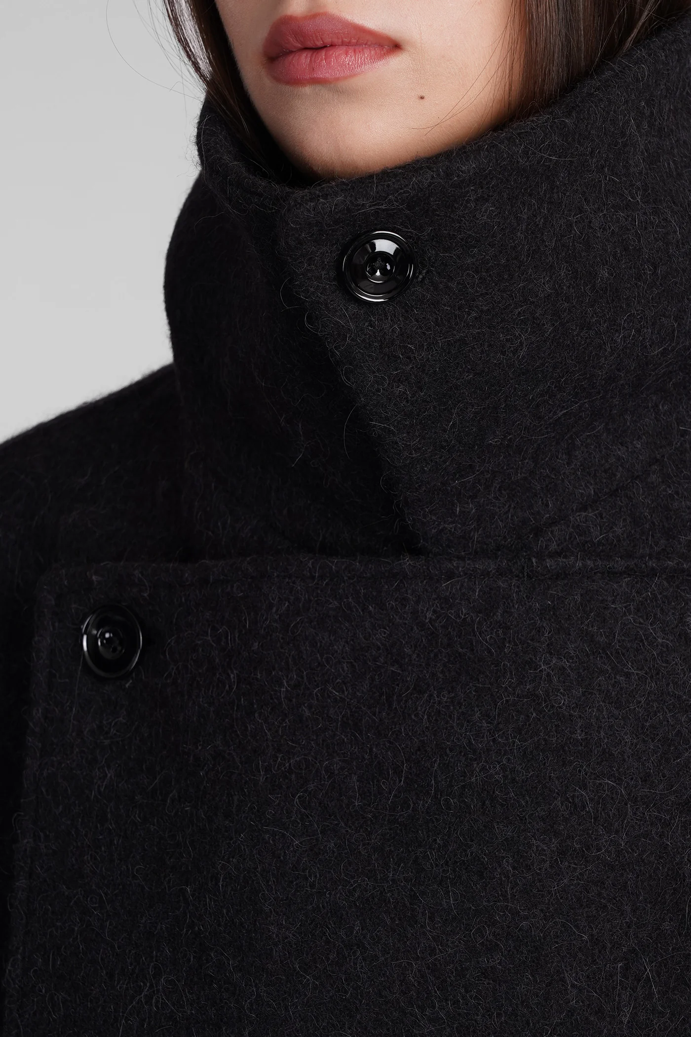 Coat in black wool - Image 5