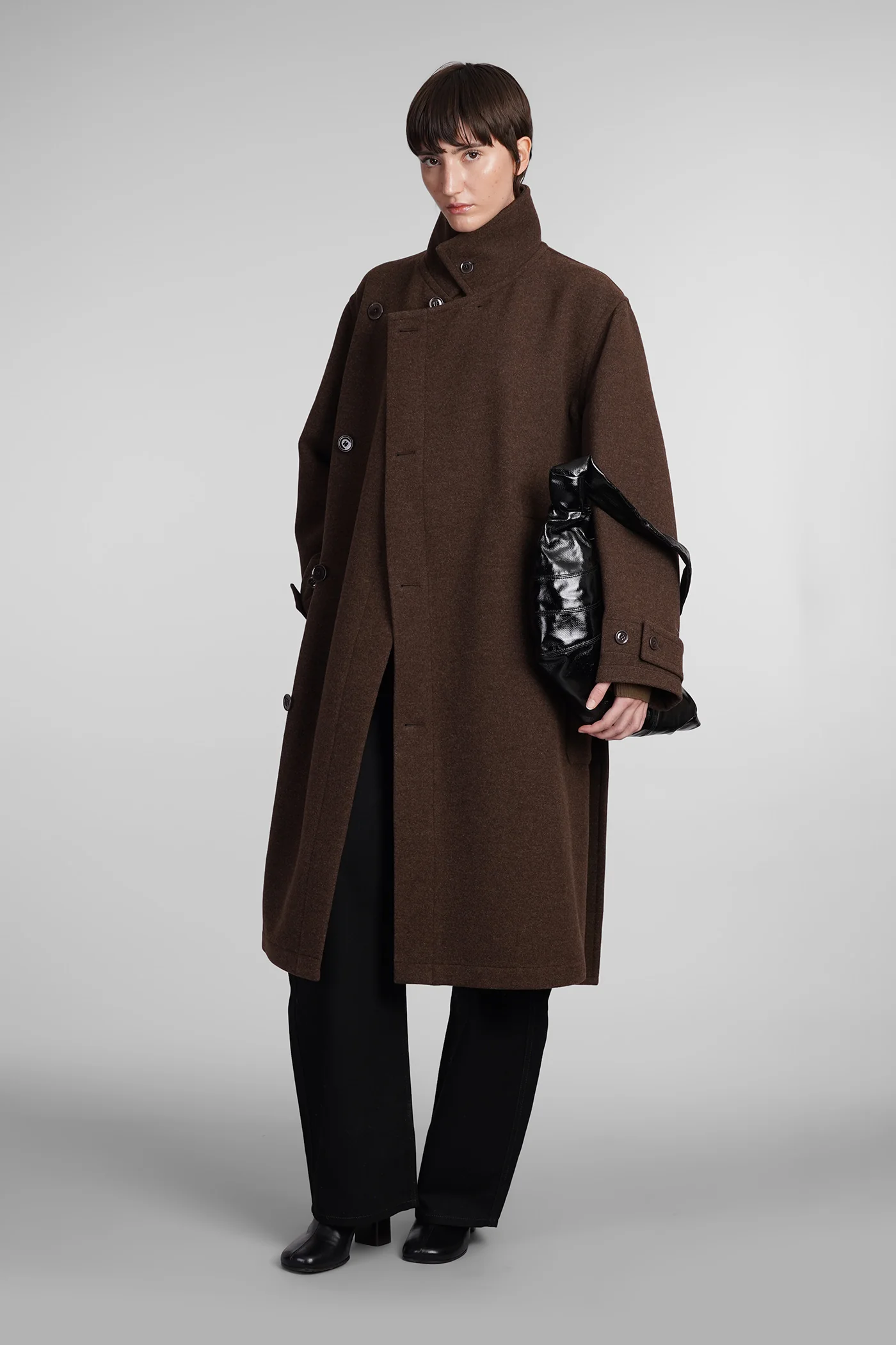 Coat in brown wool - Image 2