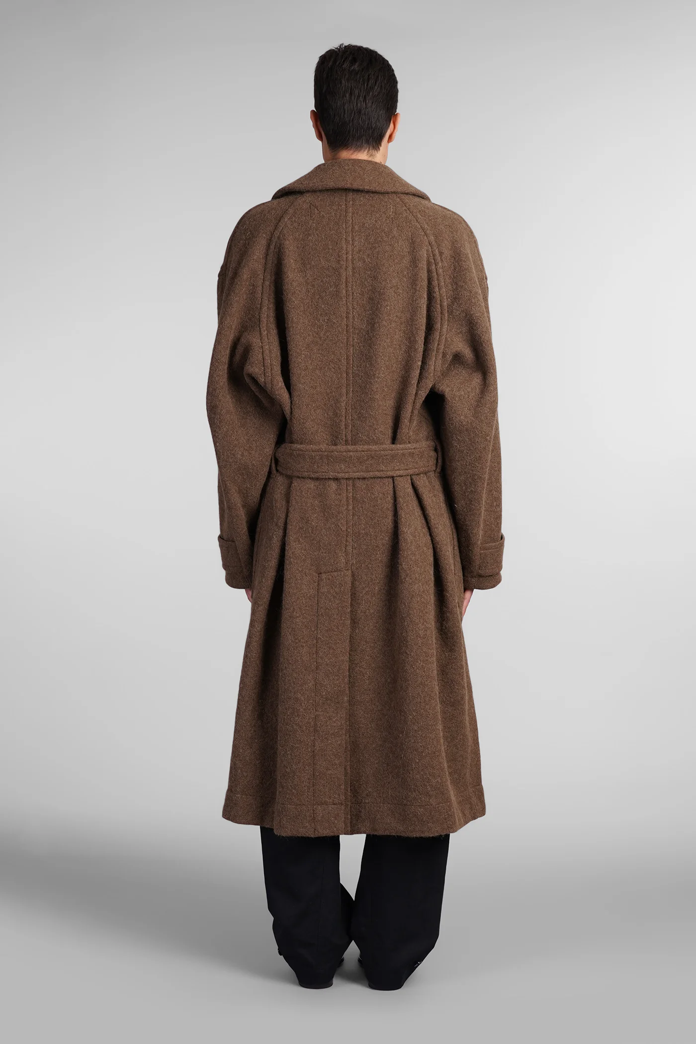 Coat in brown wool - Image 3