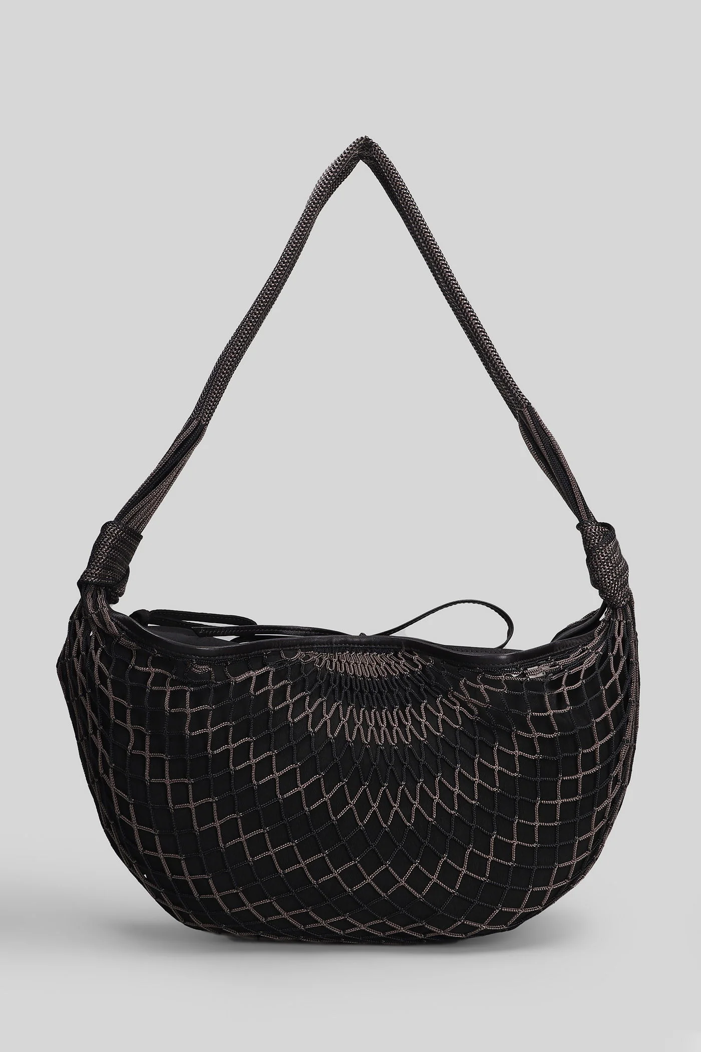 Croissant flit Shoulder bag in brown polyester