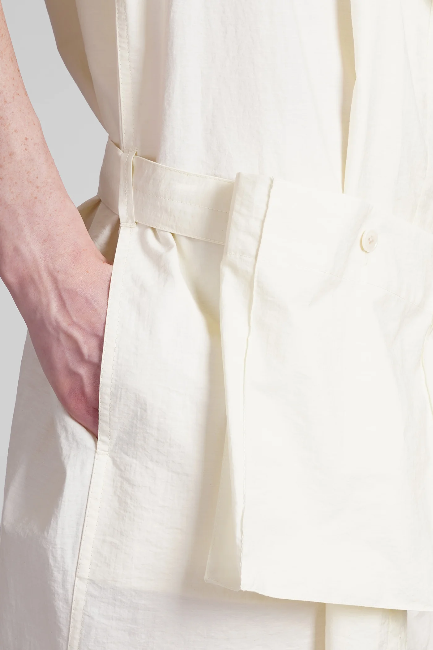 Dress woman  in yellow cotton - Image 5
