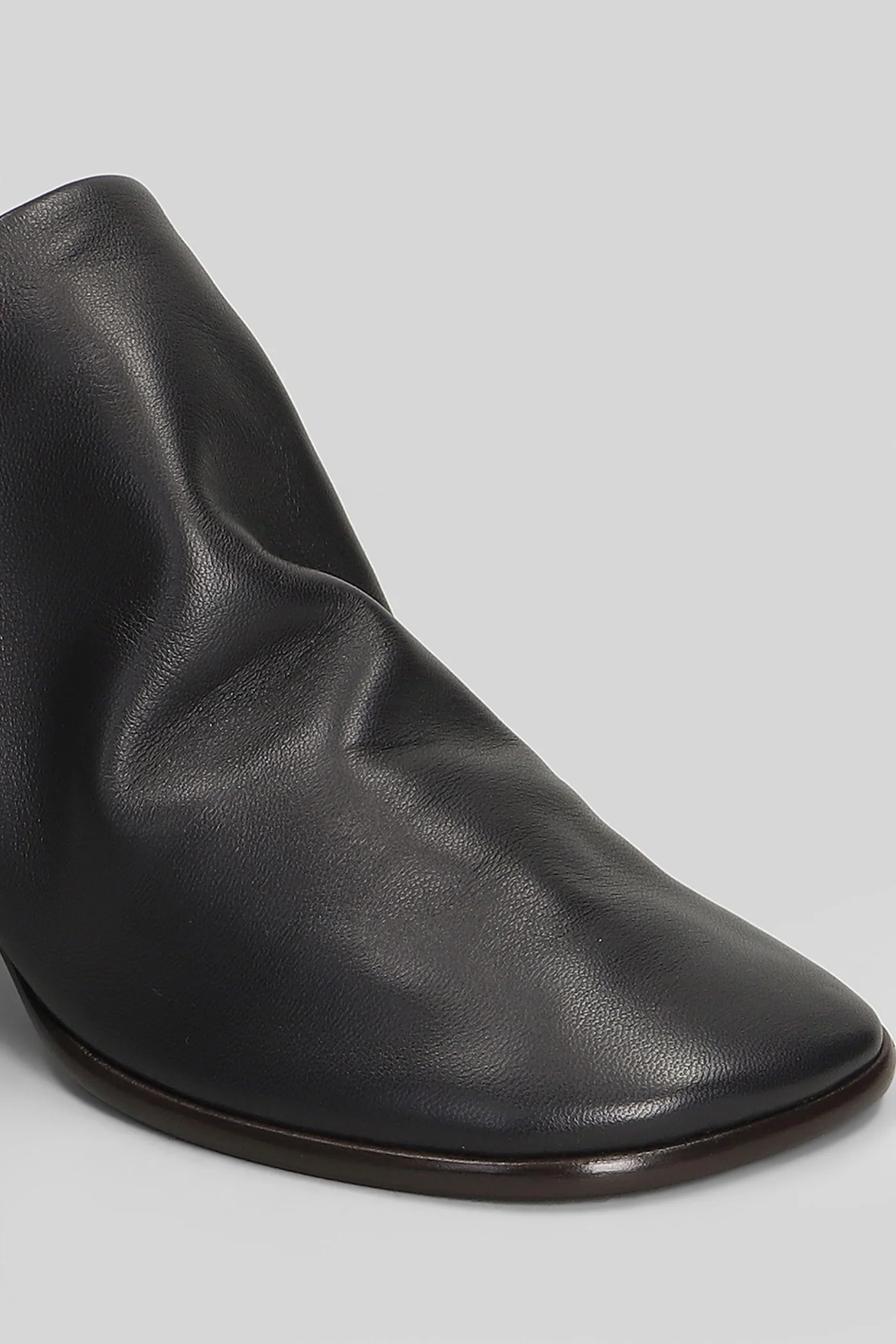 Glove mule Slipper-Mule in brown leather - Image 10