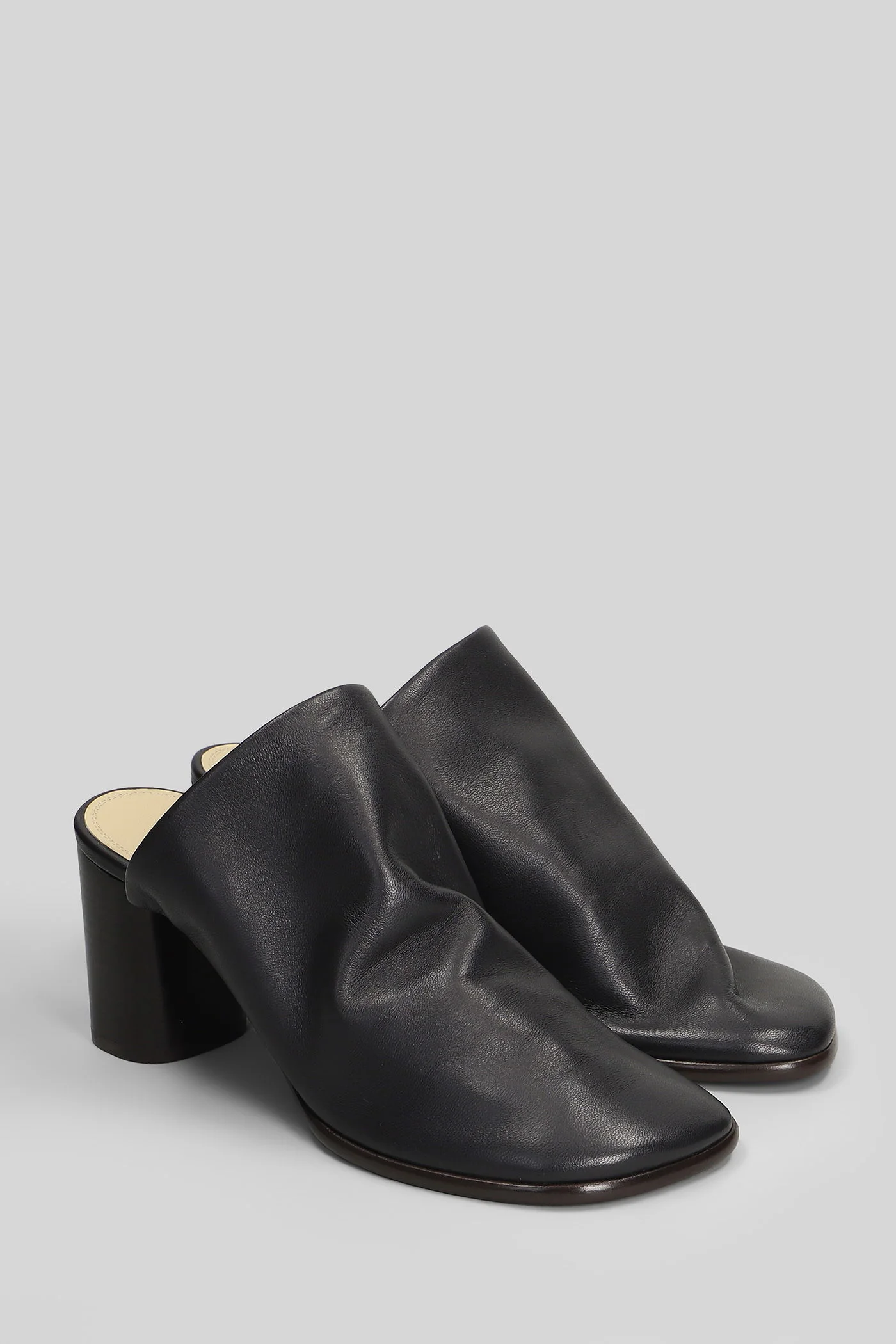 Glove mule Slipper-Mule in brown leather - Image 7