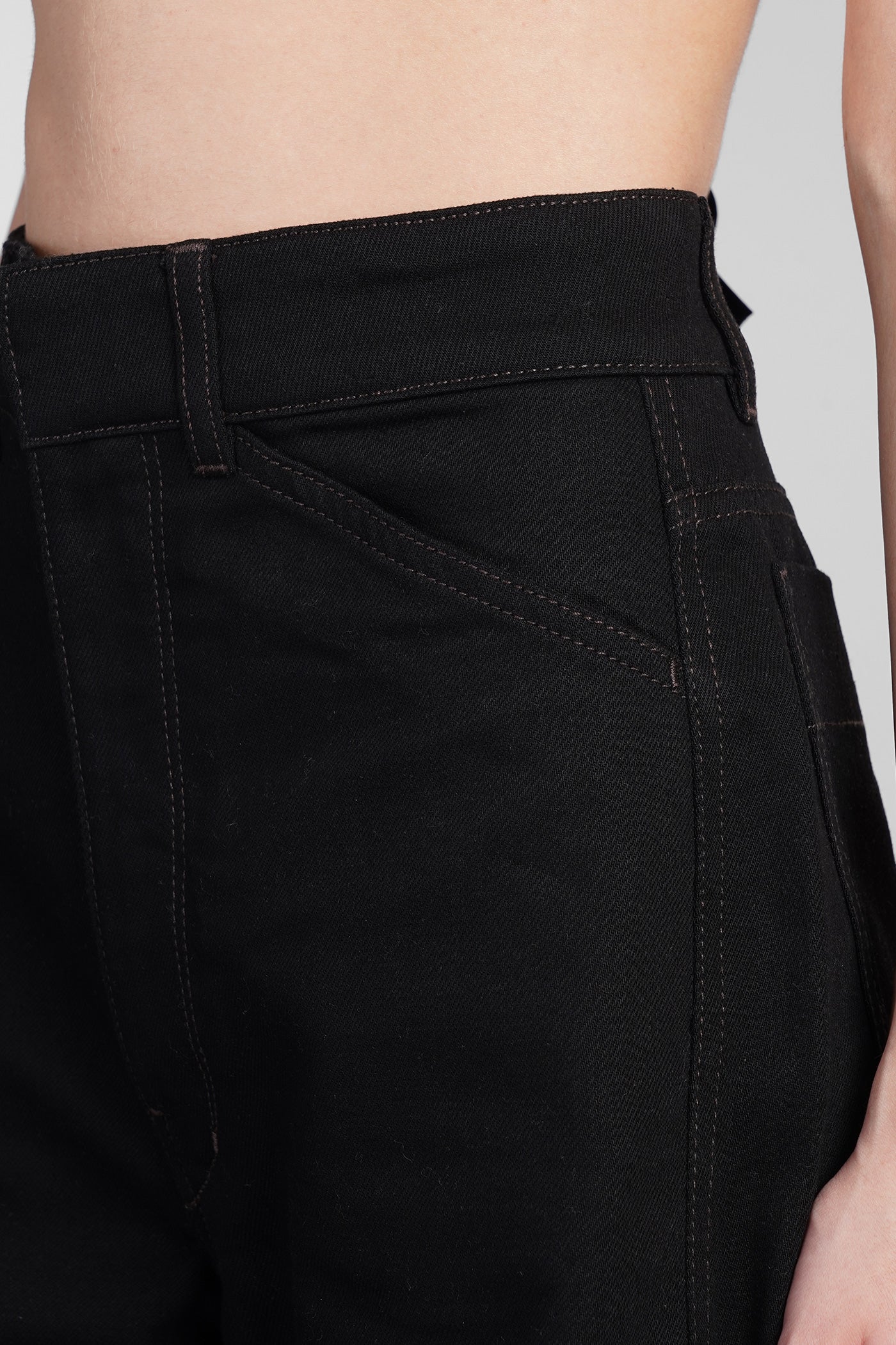 Jeans in black cotton - Image 5