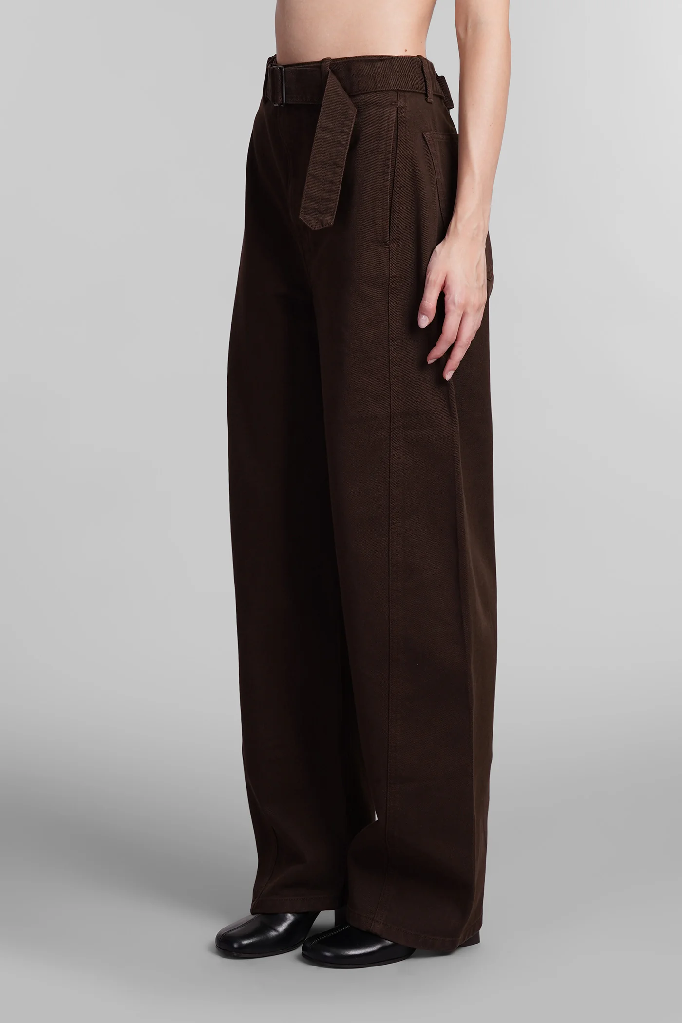 Jeans in brown cotton - Image 4