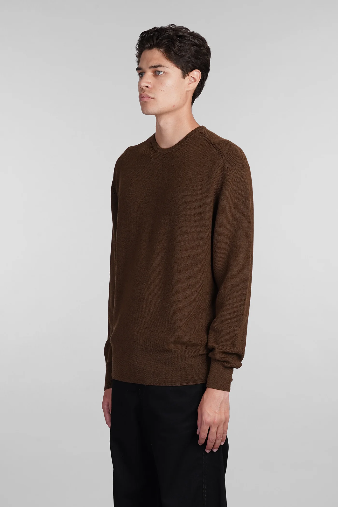Knitwear in brown wool - Image 4