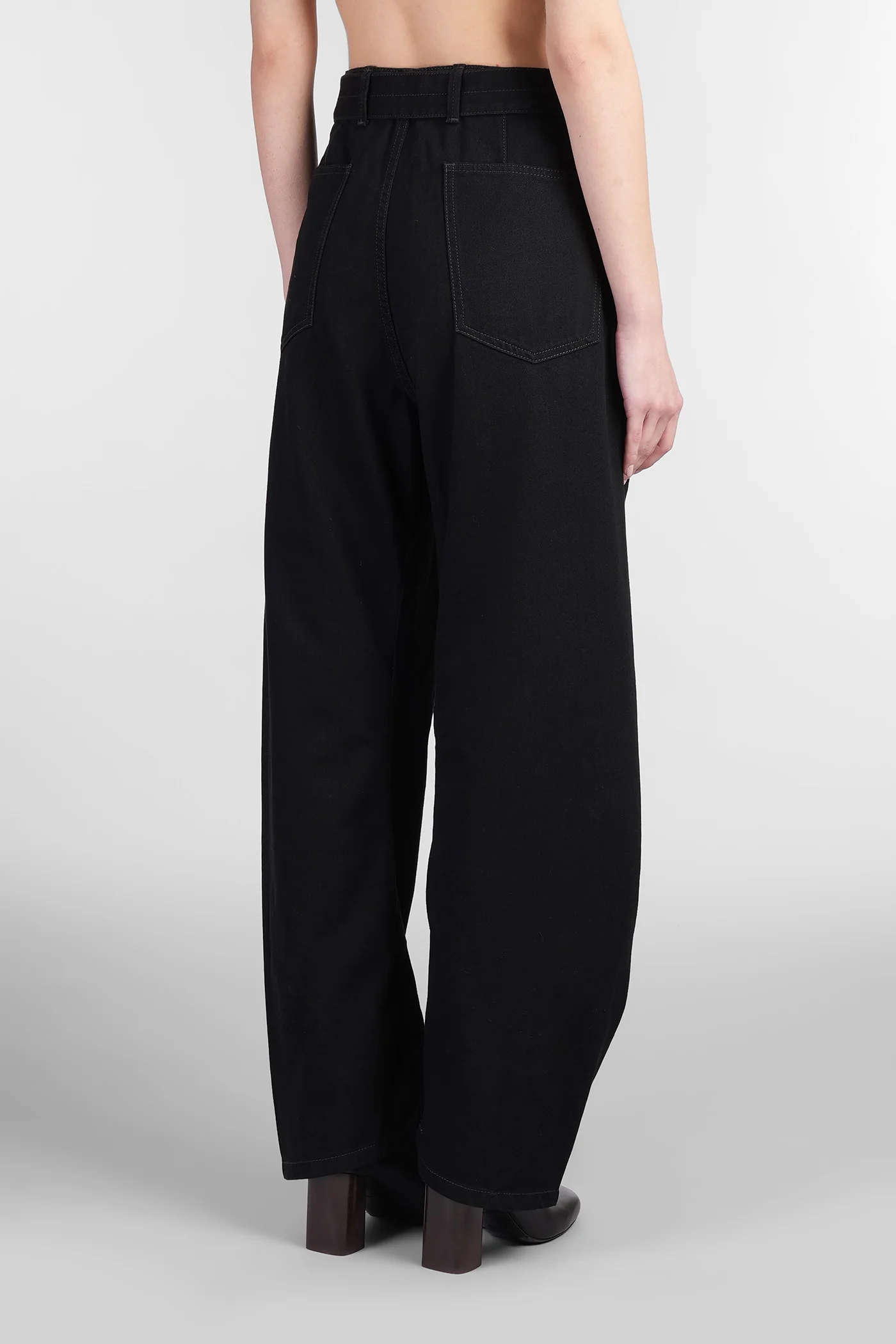 Pants in black cotton - Image 3
