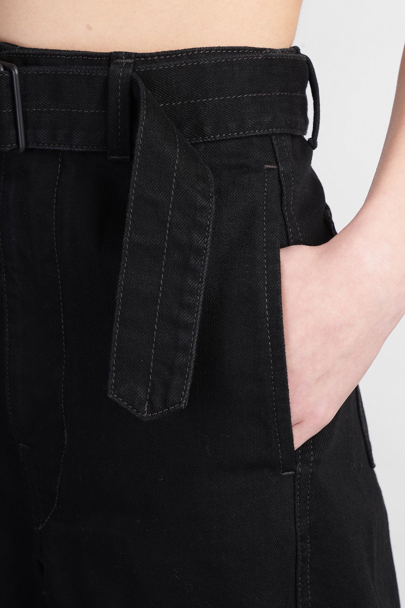 Pants in black cotton - Image 5