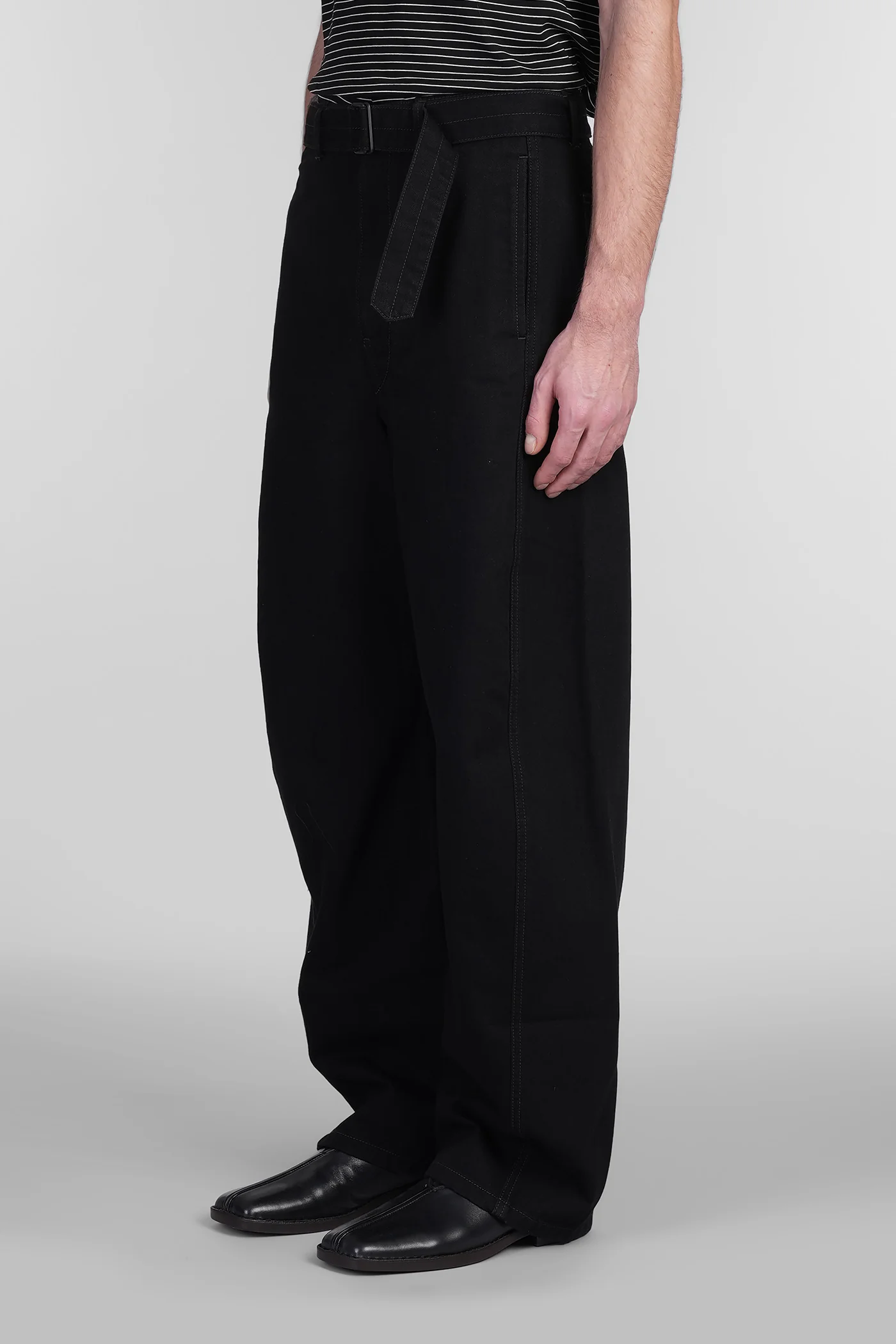 Pants in black cotton - Image 4