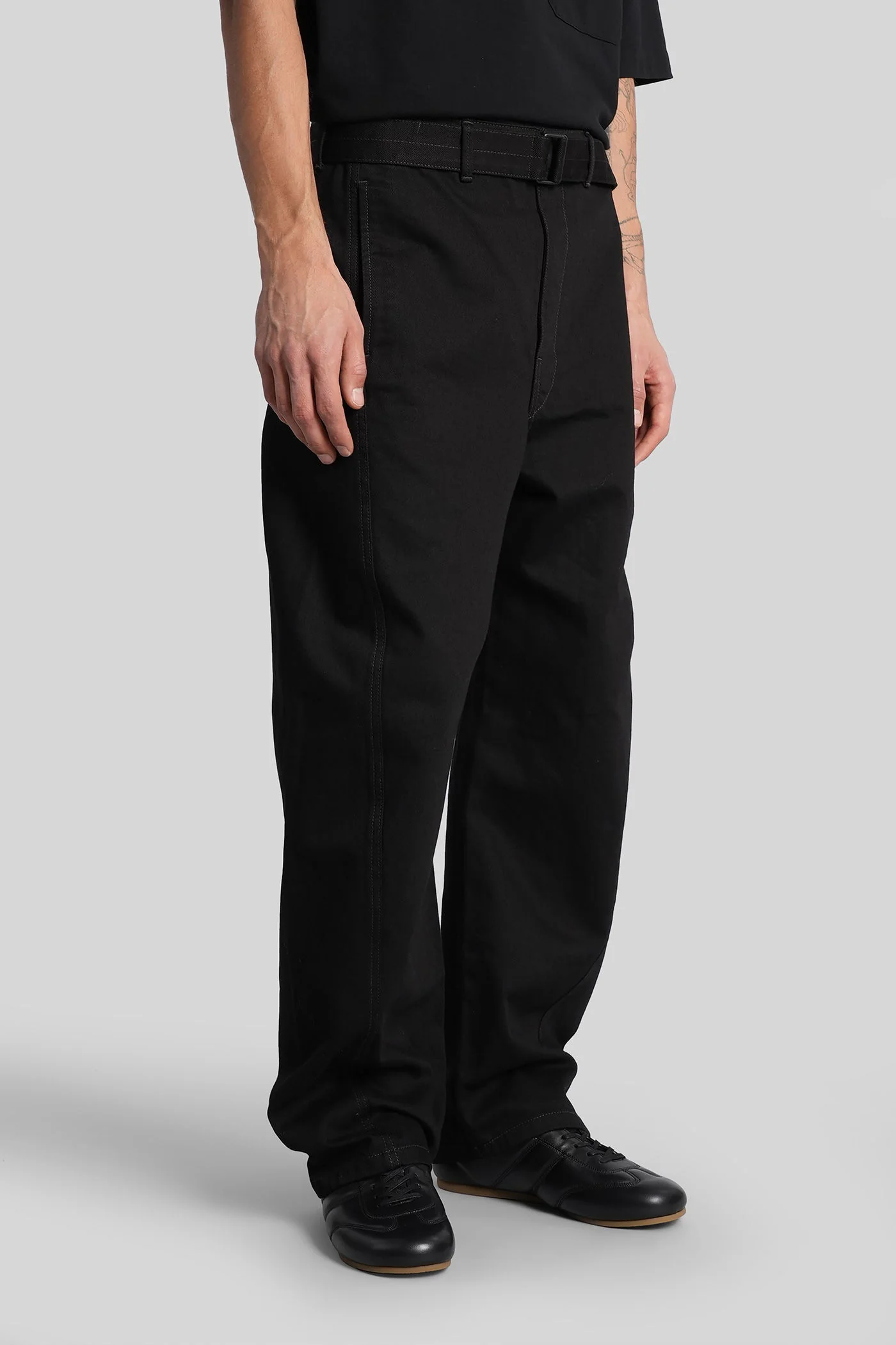 Pants in black cotton - Image 4