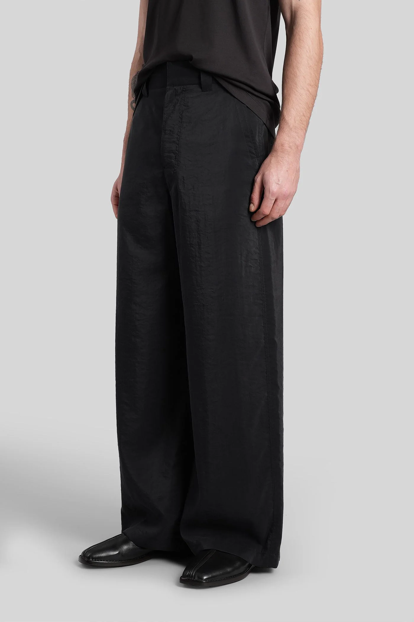 Pants in black silk - Image 4