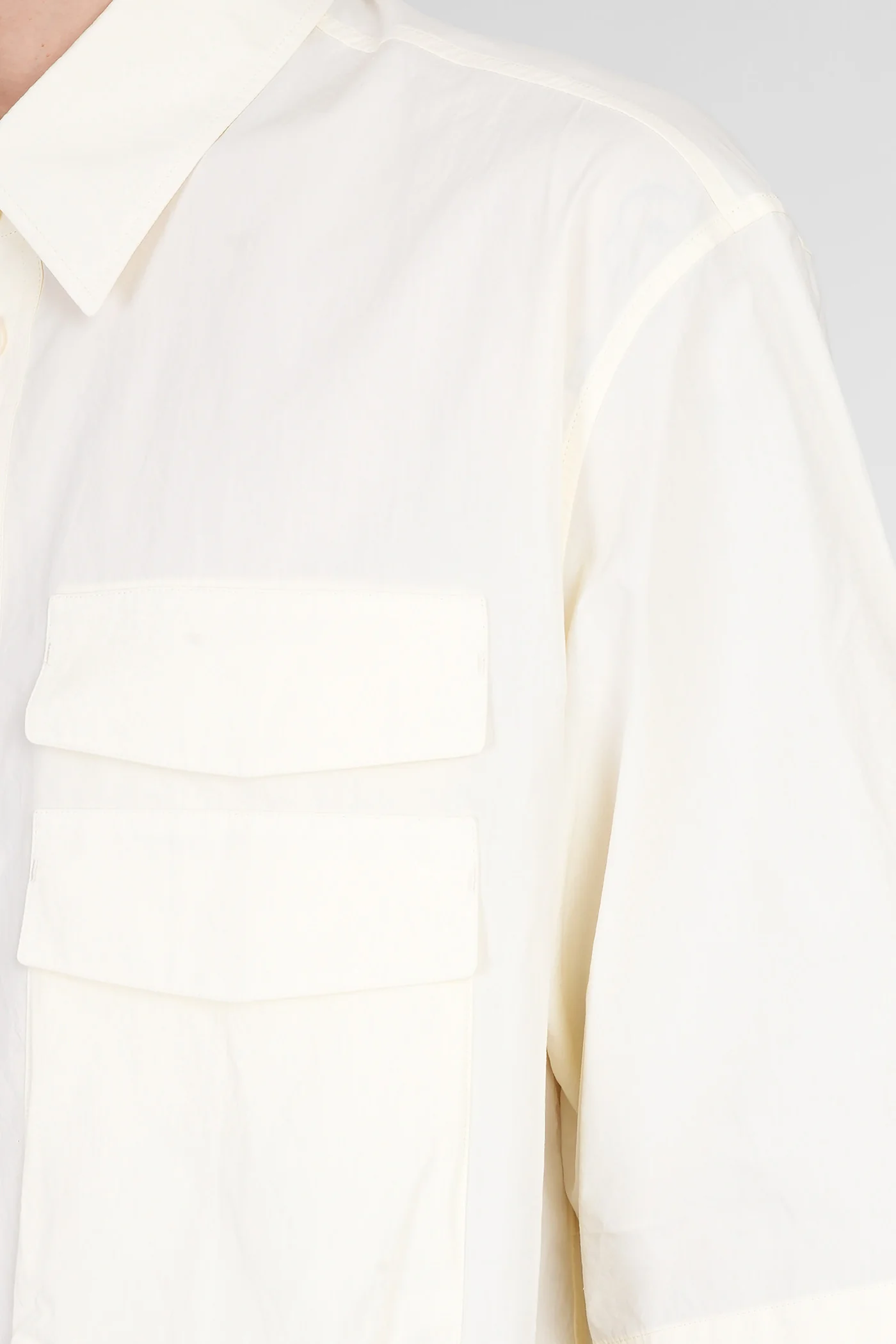 Shirt in beige cotton - Image 5