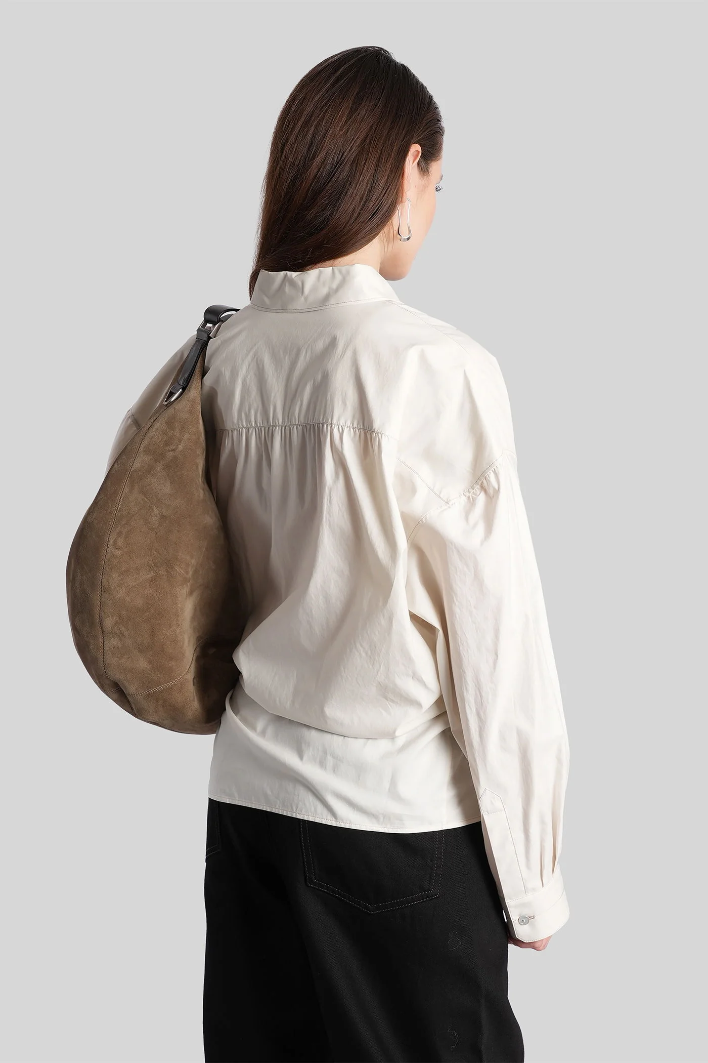 Shirt in beige cotton - Image 3