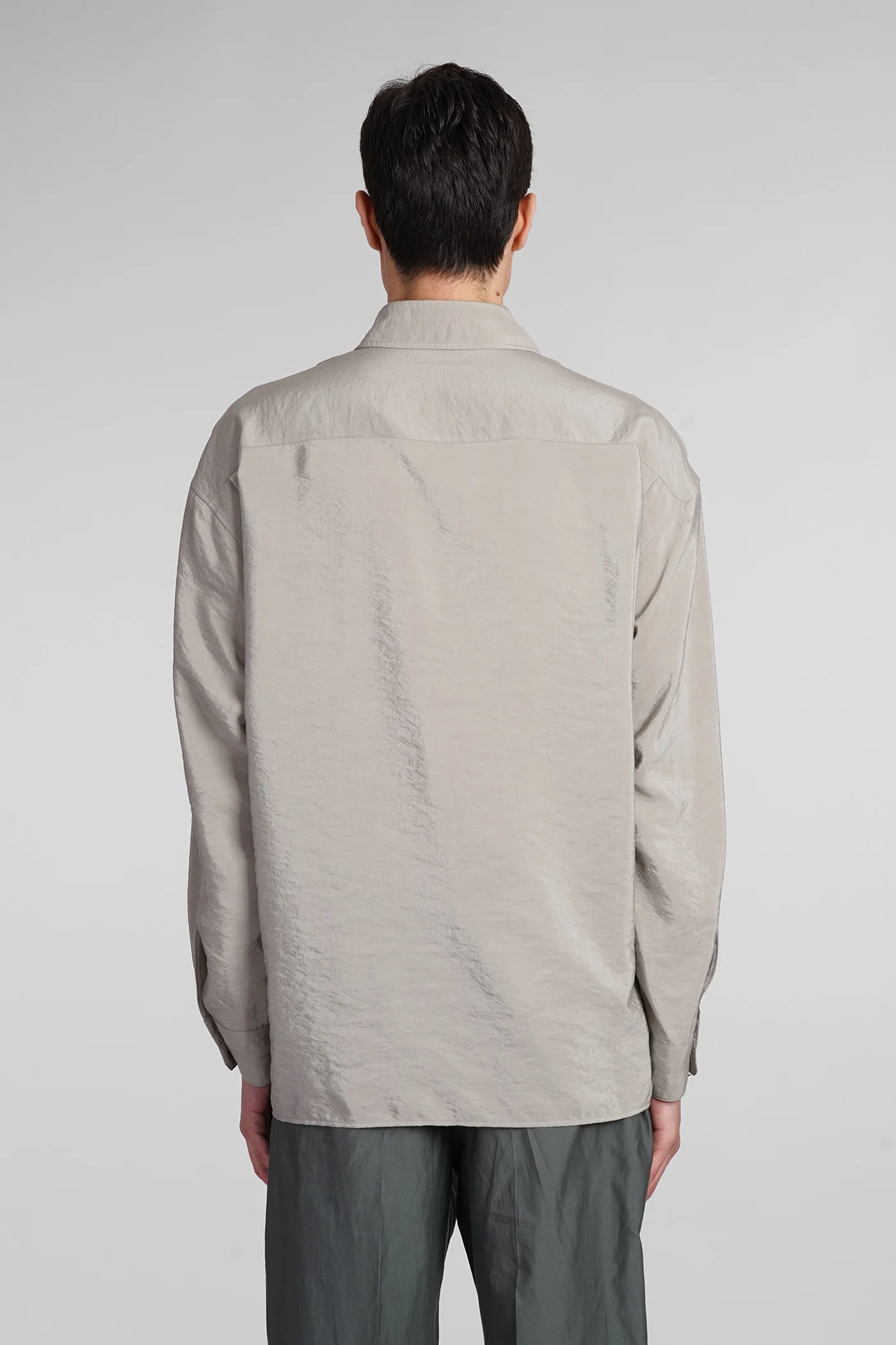 Shirt in green cotton - Image 3