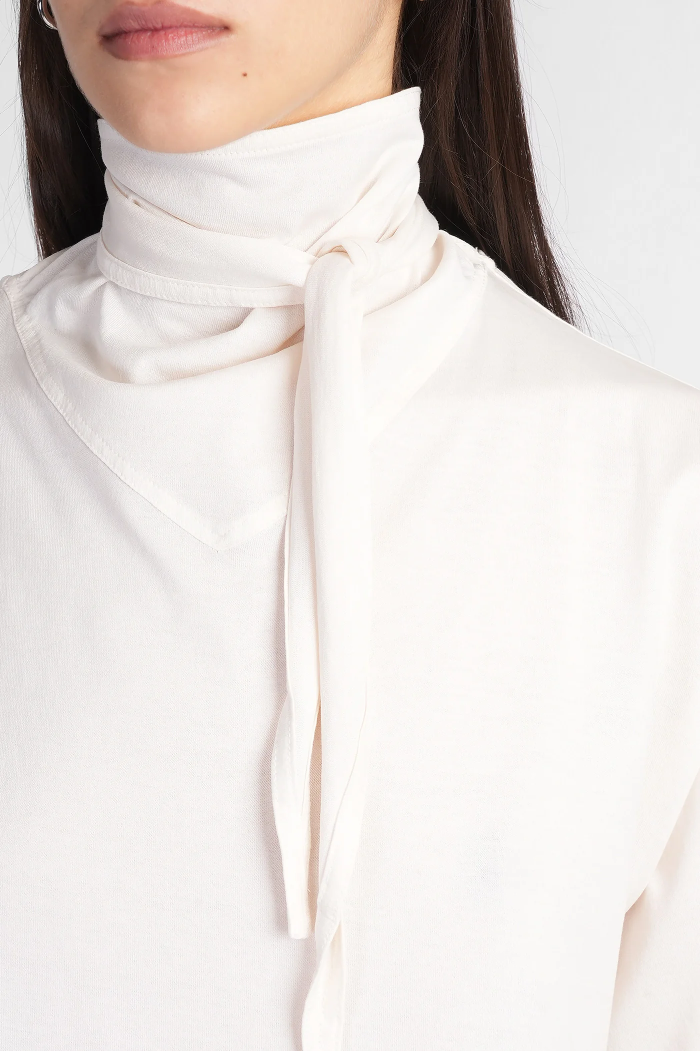 T-Shirt in beige cotton - Image 5