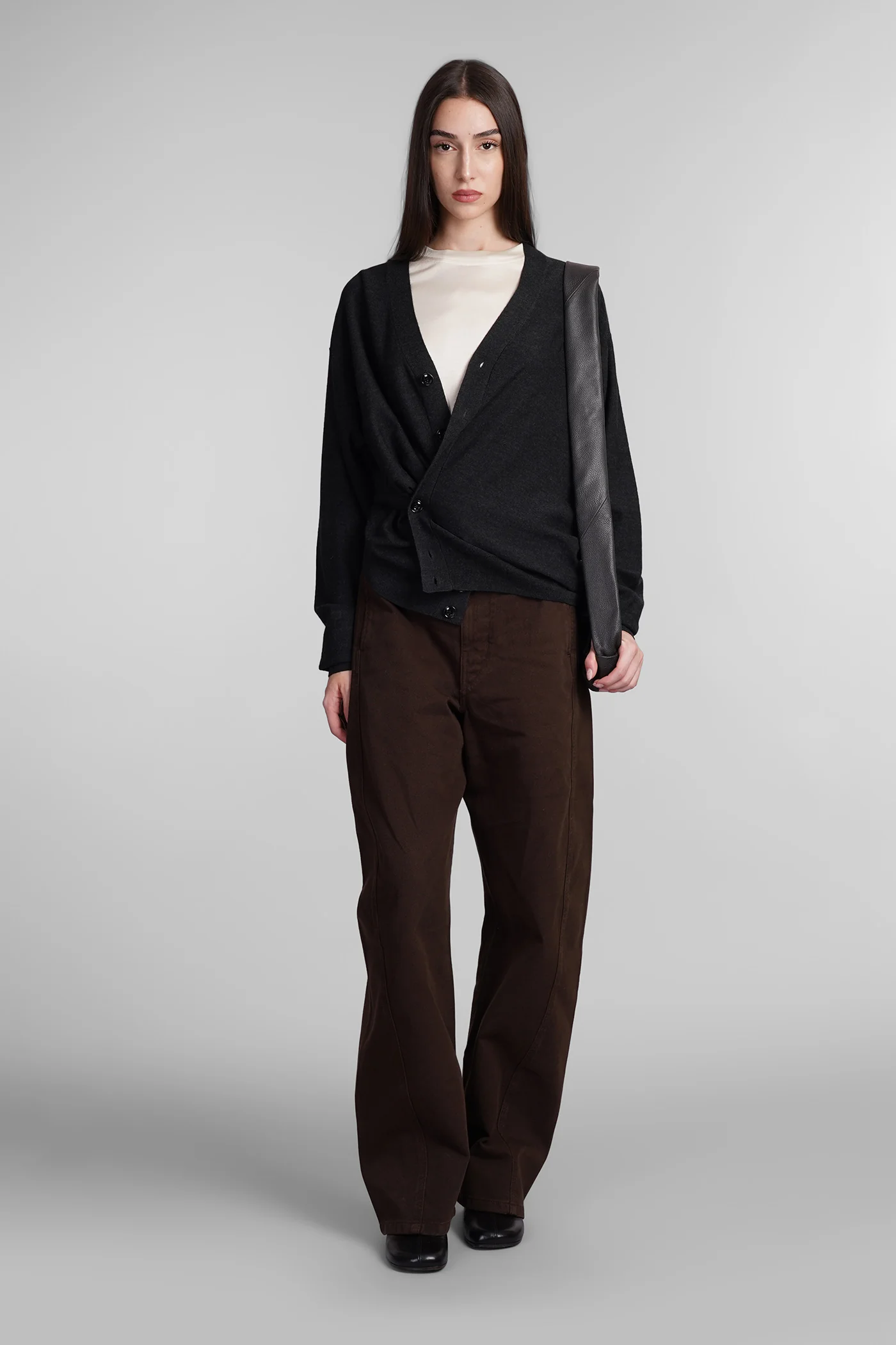 T-Shirt in beige silk - Image 2