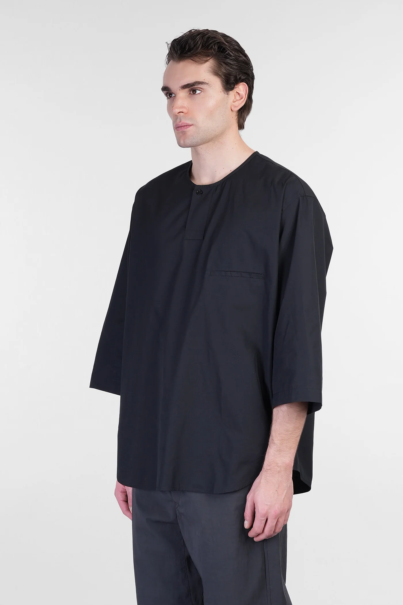 T-Shirt in black cotton - Image 4