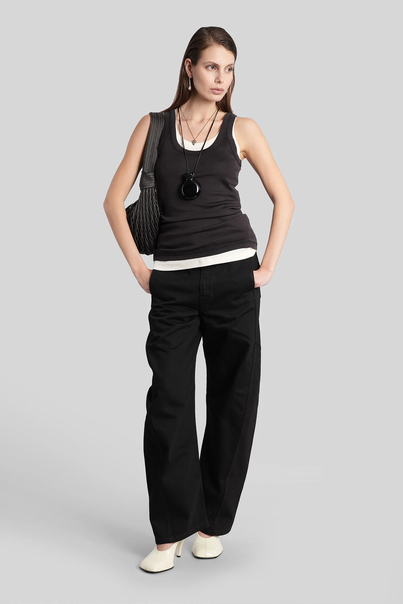 Topwear in black cotton - Image 12