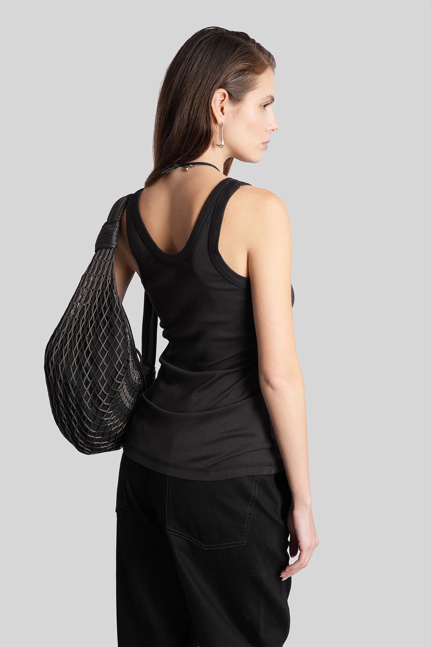 Topwear in black cotton - Image 43