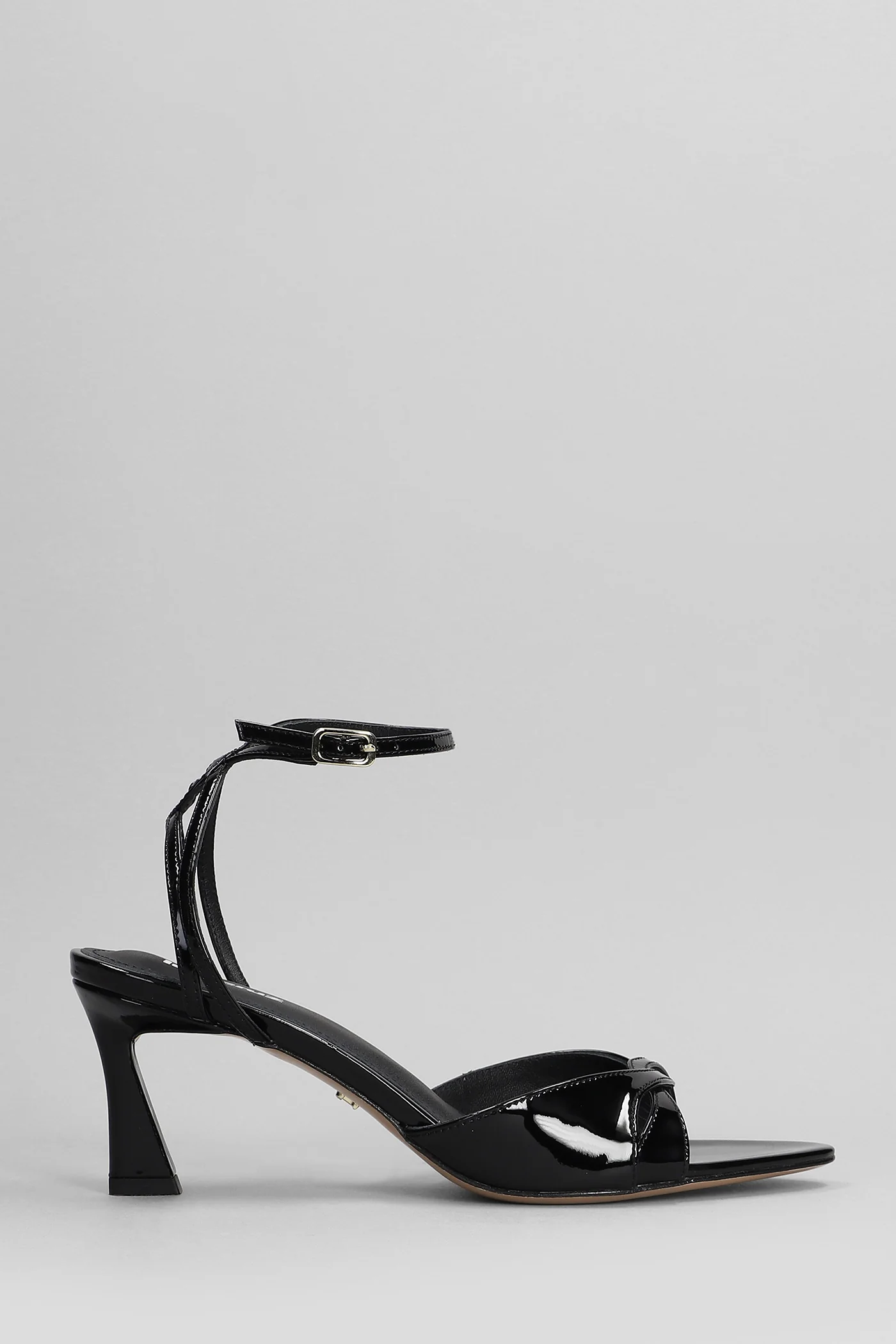 Bianca 65 Sandals in black patent leather