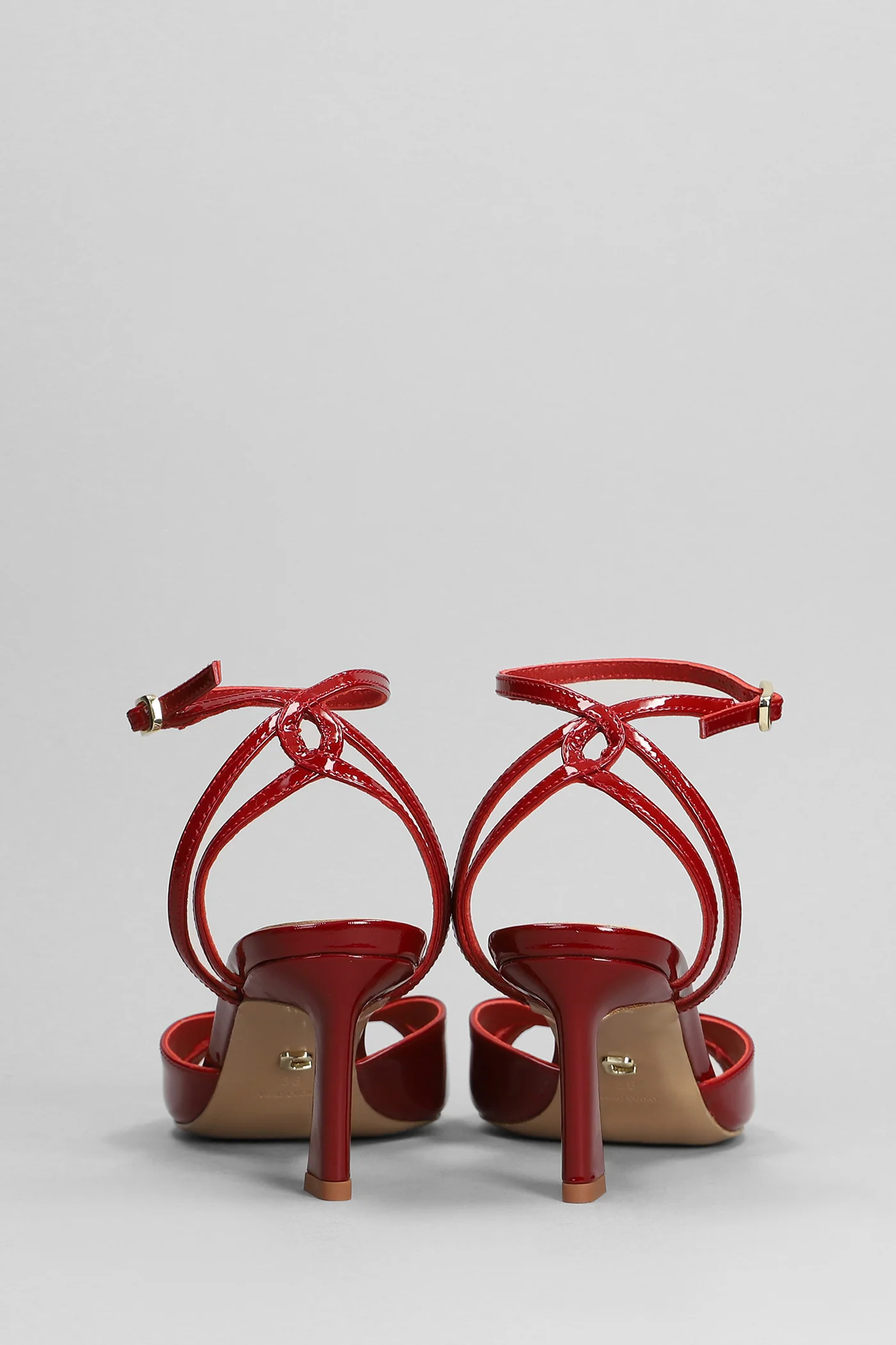 Bianca 65 Sandals in red patent leather - Image 4