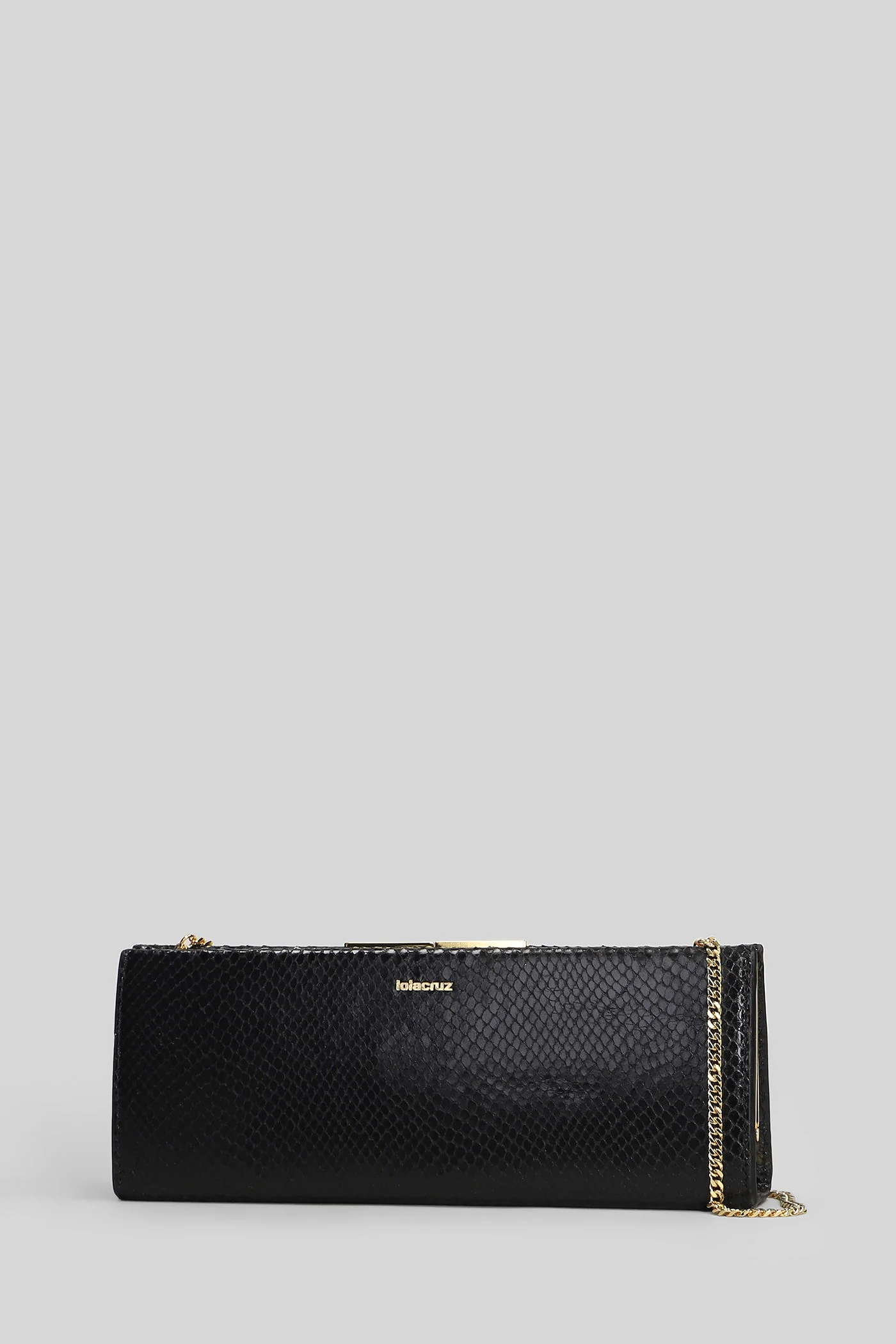 Clutch in black leather - Image 2