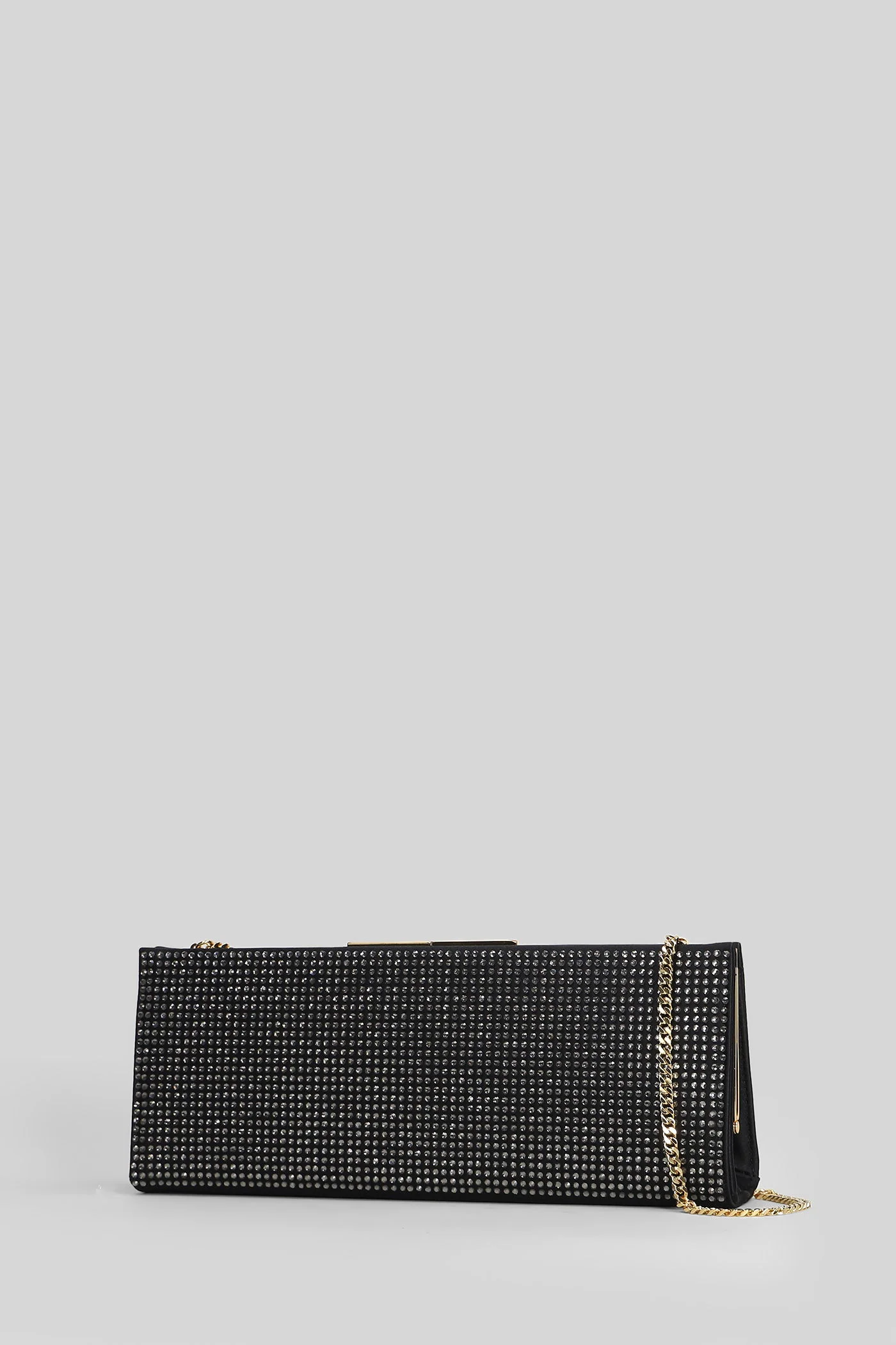 Clutch in black leather - Image 2