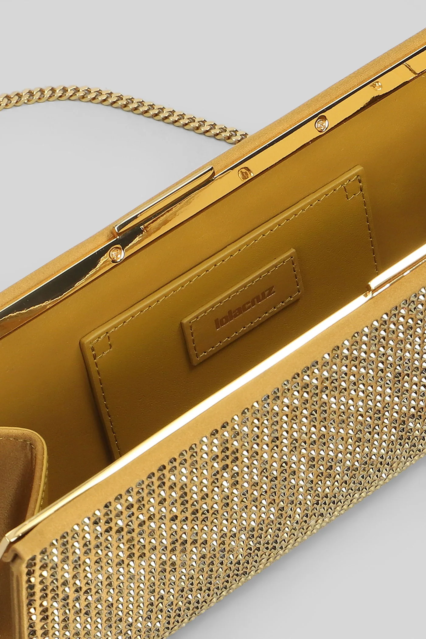 Clutch in yellow leather - Image 4