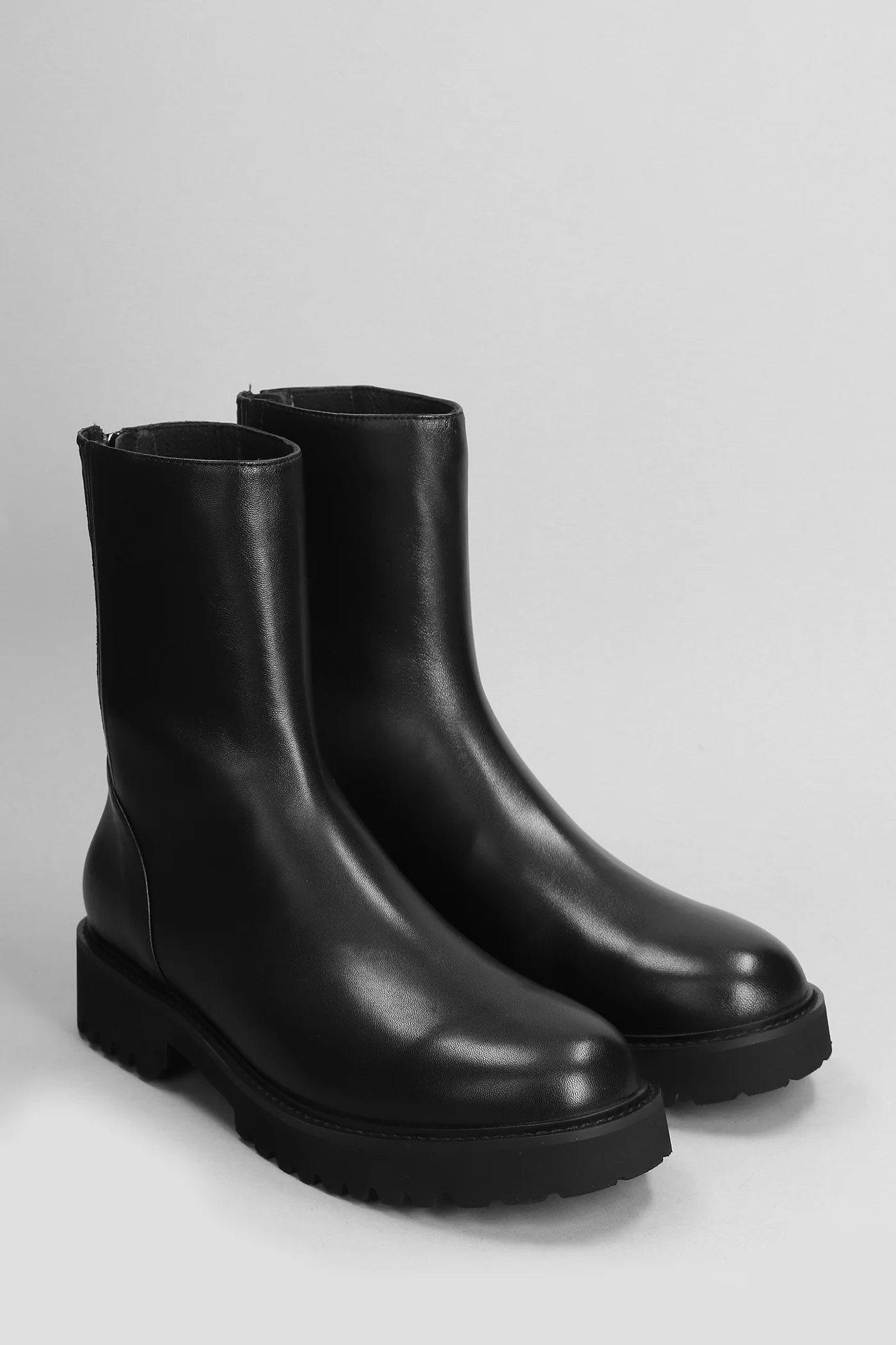 Eliz Combat boots in black leather - Image 2