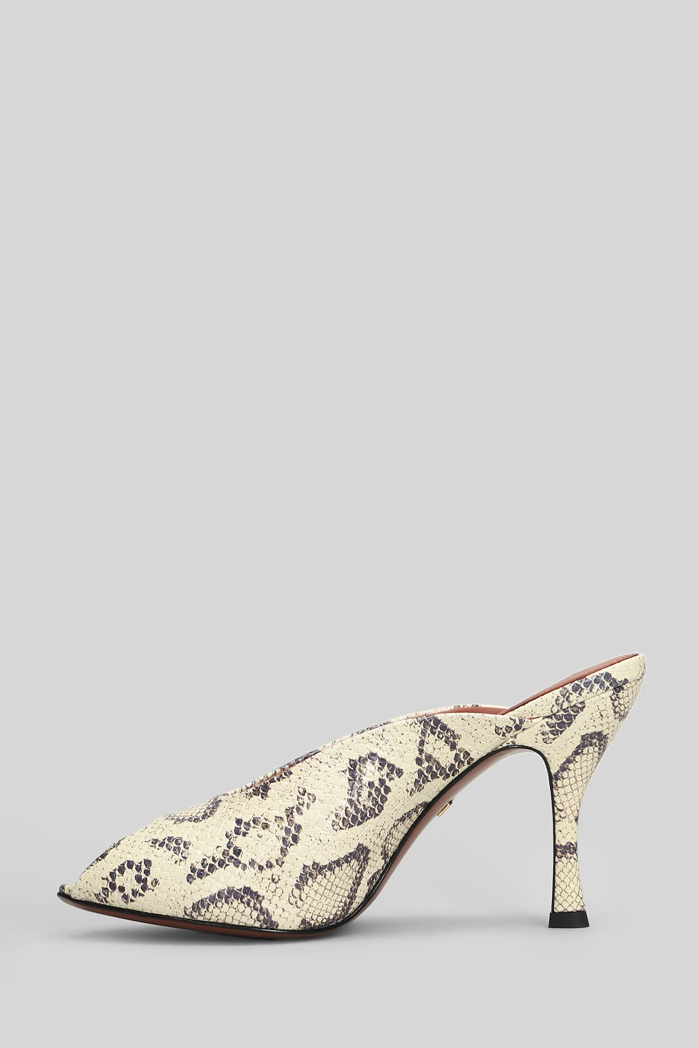 Gabriette Mule 100 Slipper-Mule in beige leather - Image 3