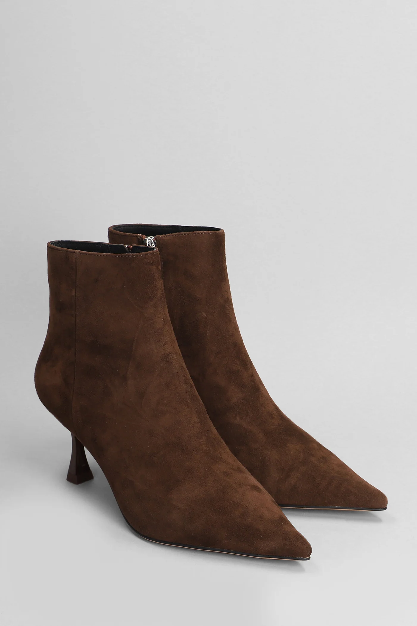 Jazmine High heels Ankle boots in brown suede - Image 2