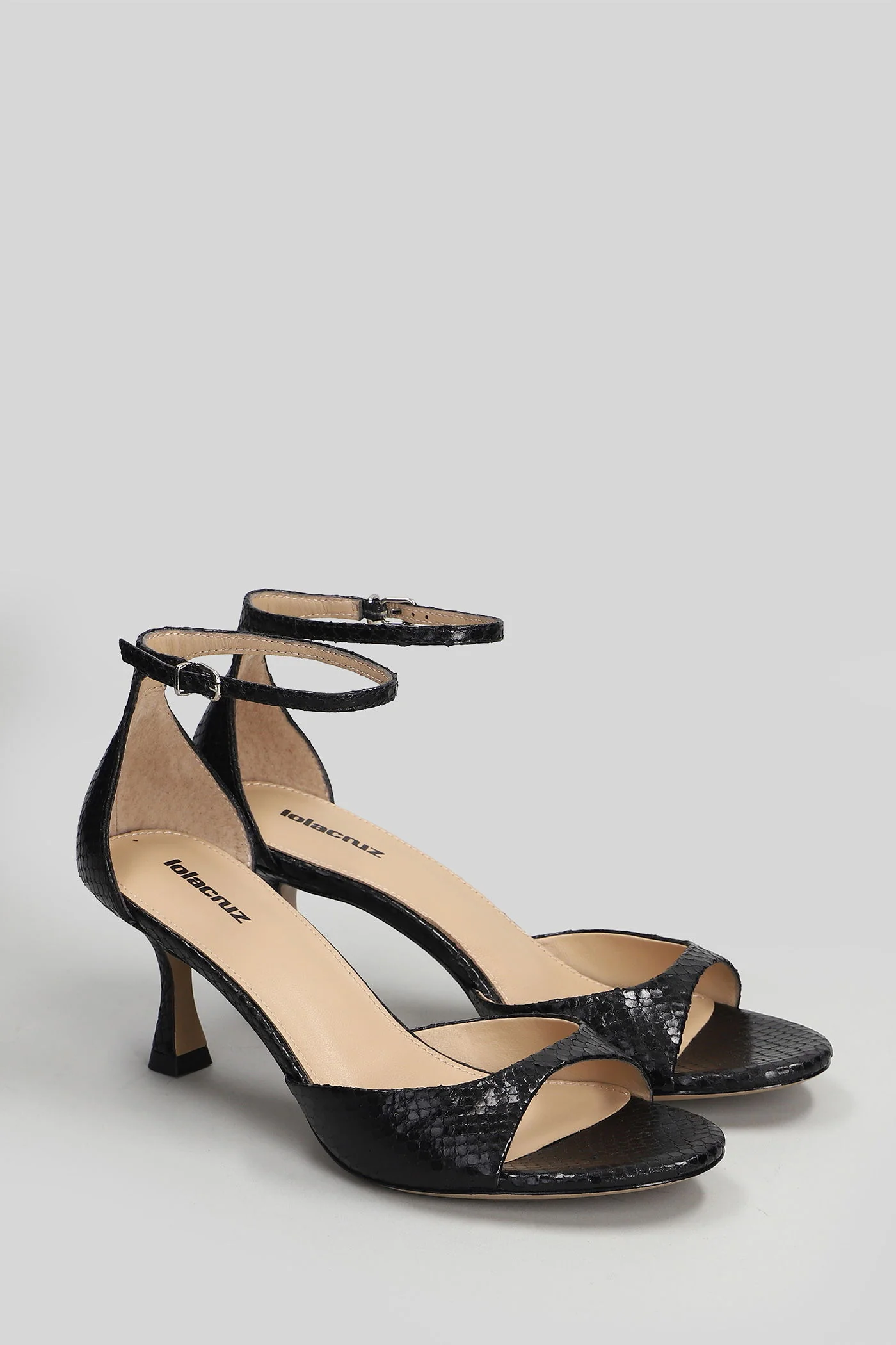 Kumala 65 Sandals in black leather - Image 2