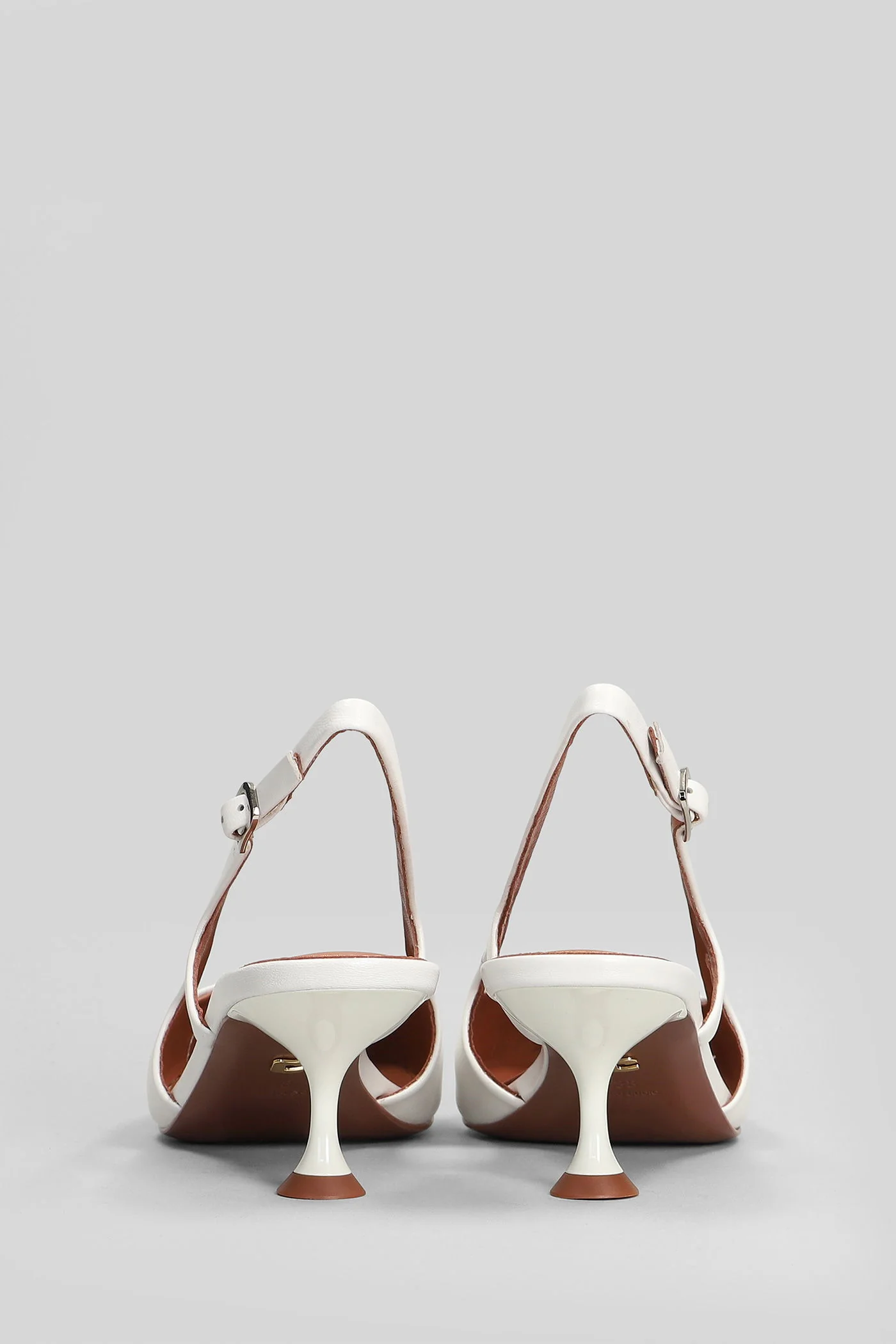 Rhina Pump 55 Pumps in white leather - Image 4