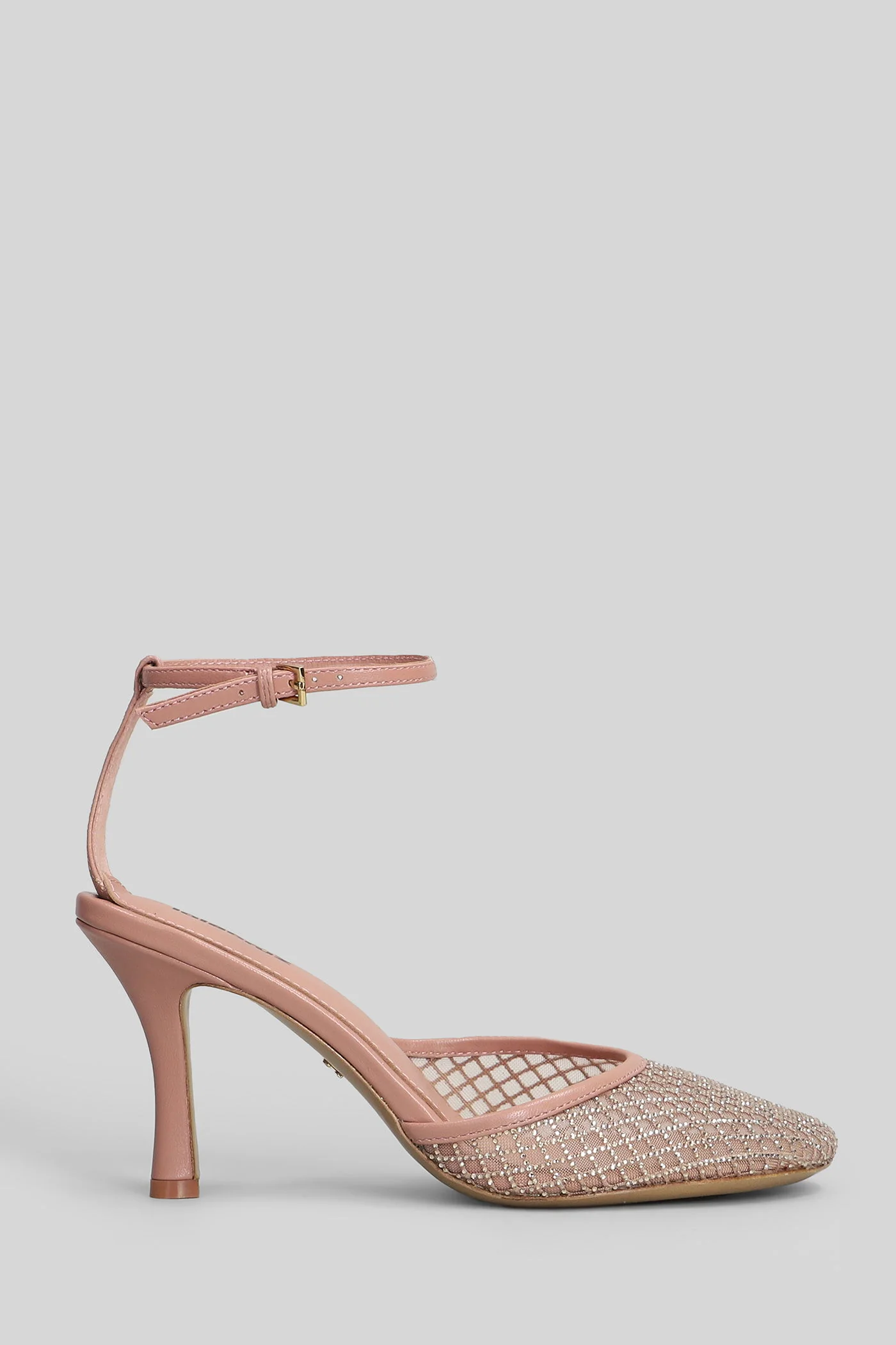 Ruby Pump 85 Pumps in powder leather and fabric
