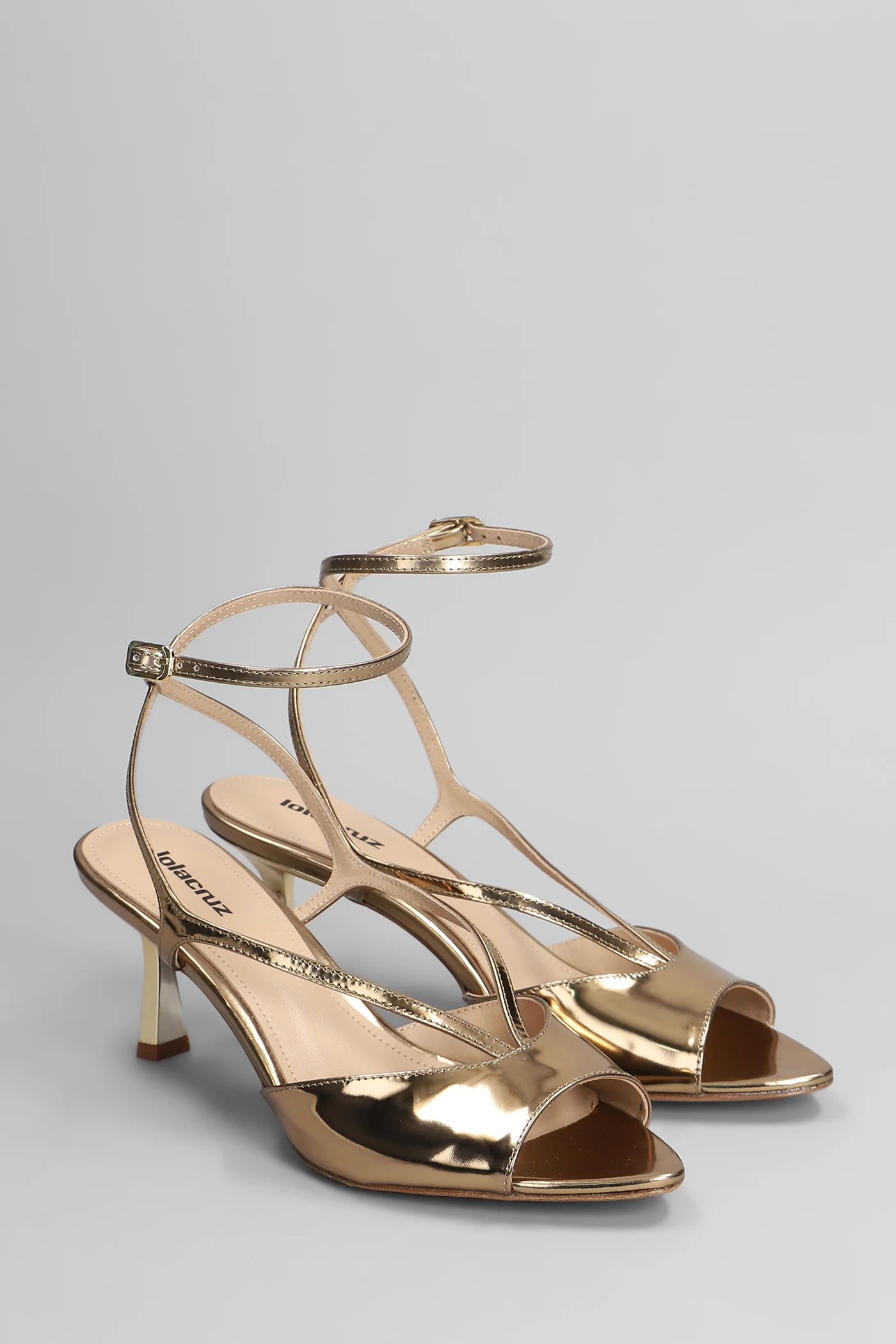 Streep 65 Sandals in gold leather - Image 2