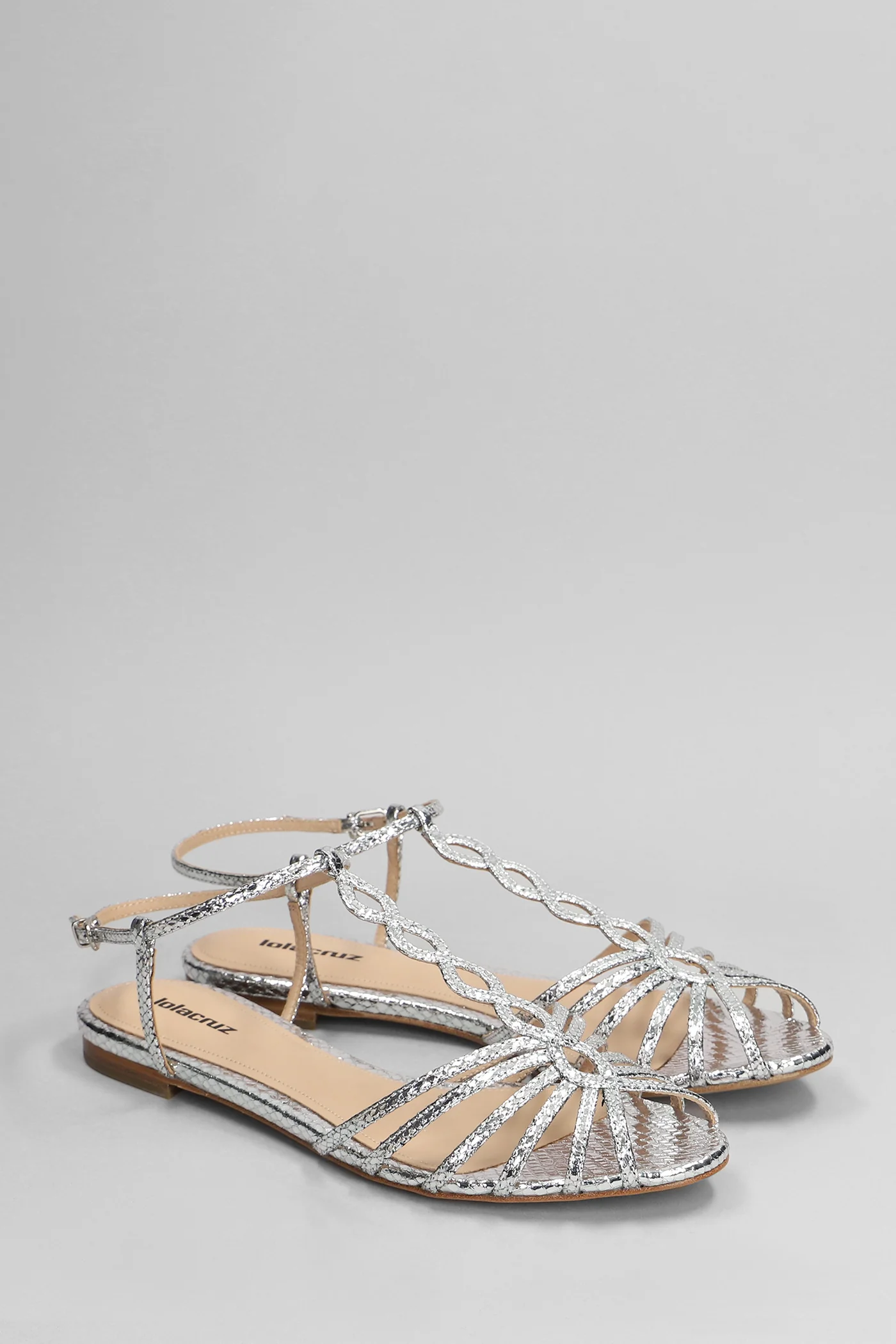 Tango Flats Flats in silver leather - Image 2