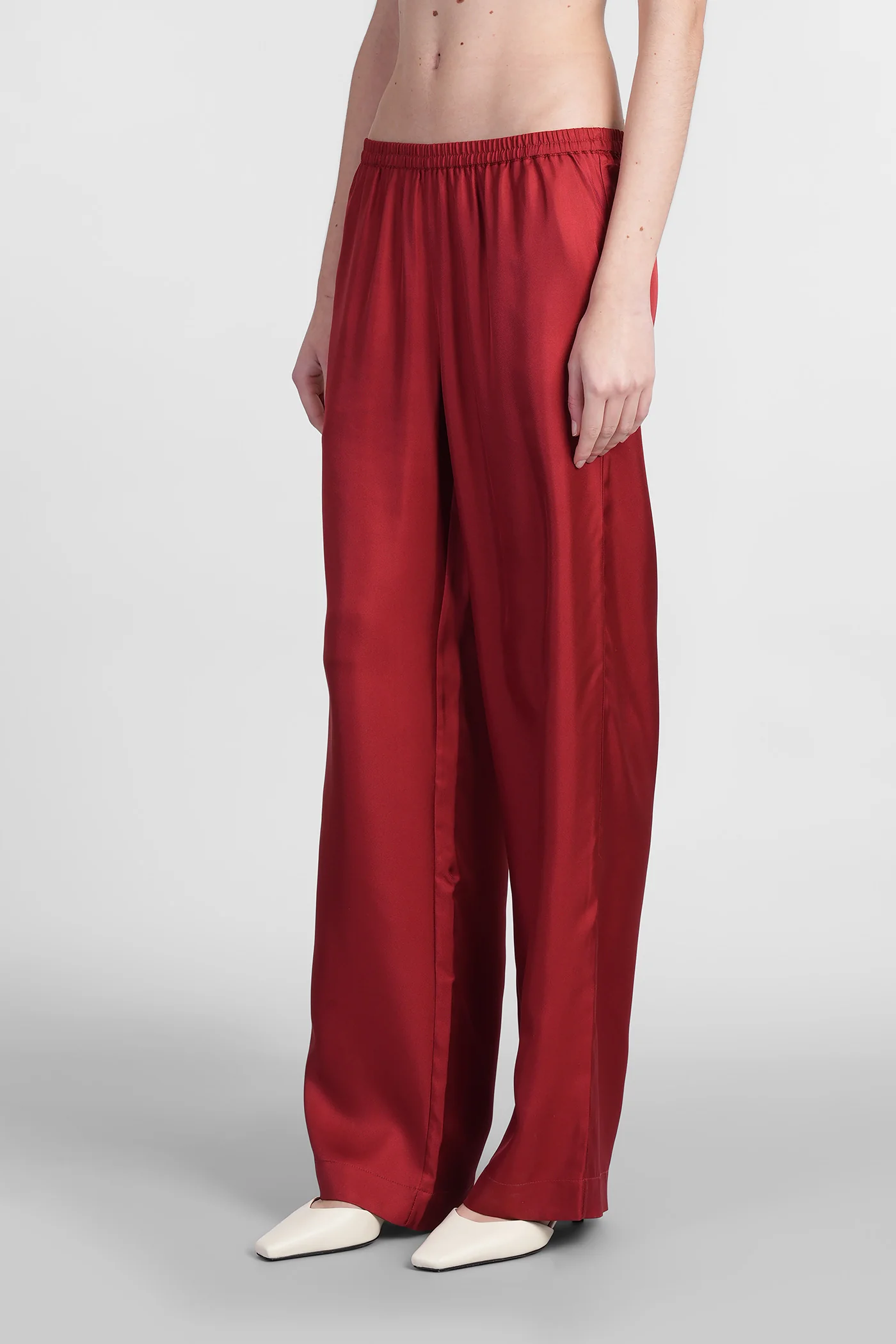 Alera Pants in red silk - Image 4