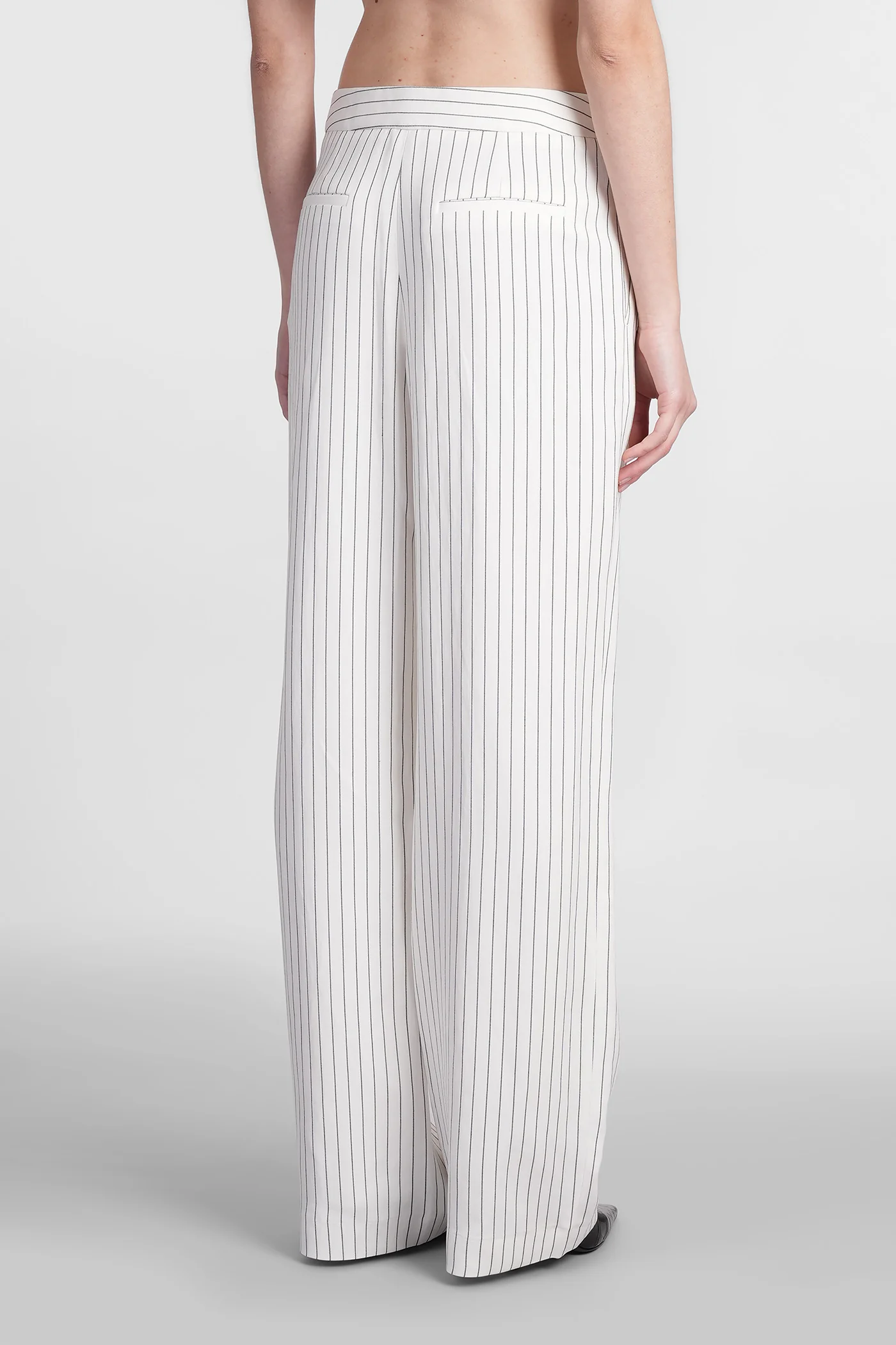 Ayla Pants in white viscose - Image 3