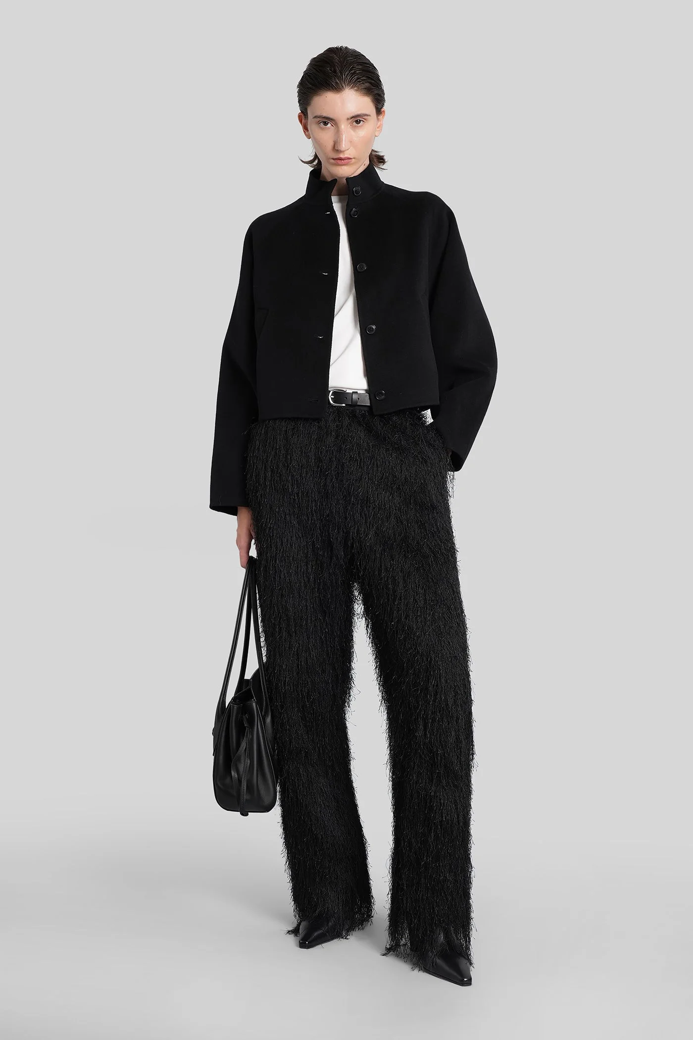 Reed Pants in black polyester - Image 2