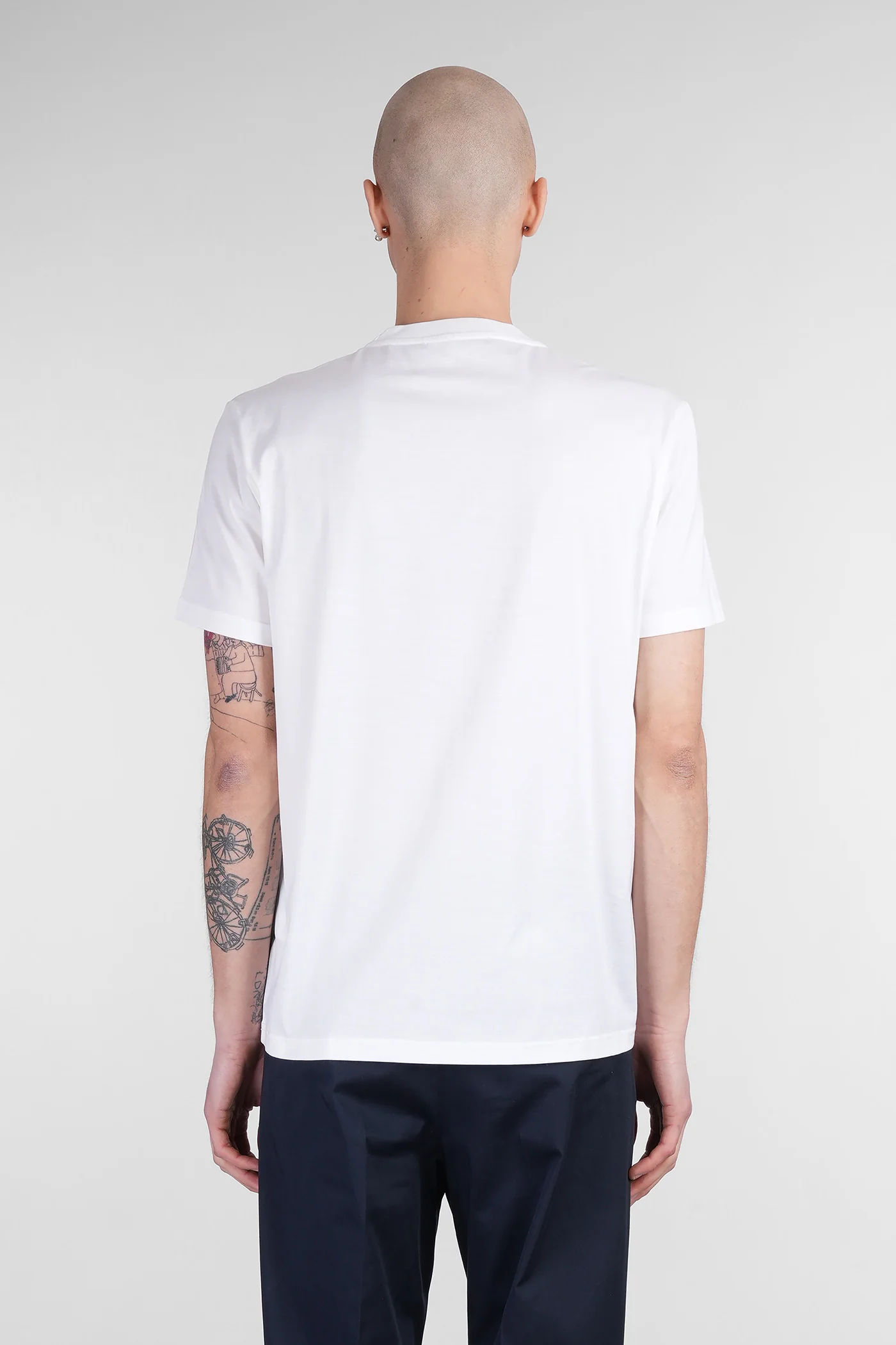 B134 basic T-Shirt in white cotton - Image 3