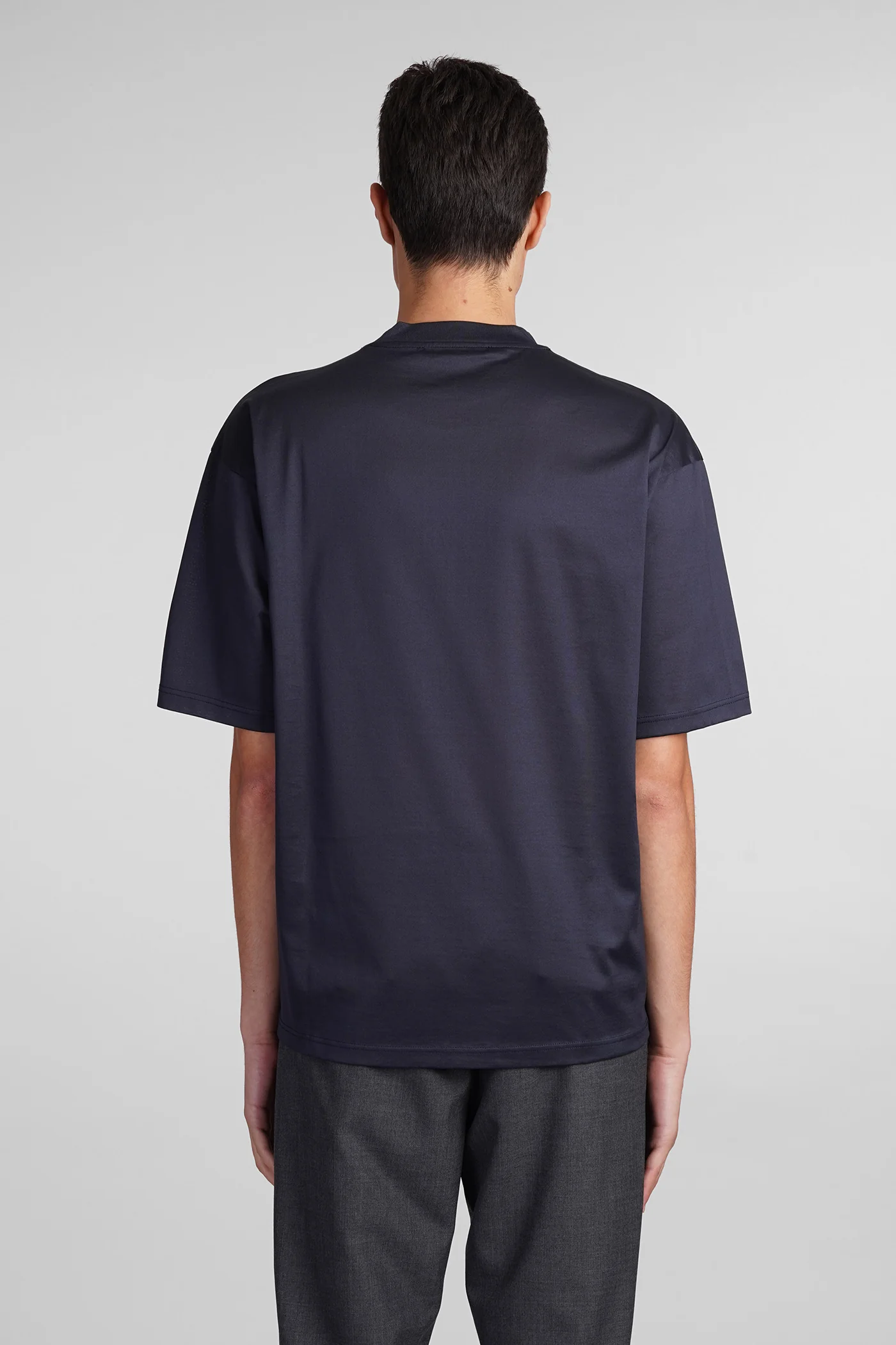 B193 T-Shirt in blue cotton - Image 3