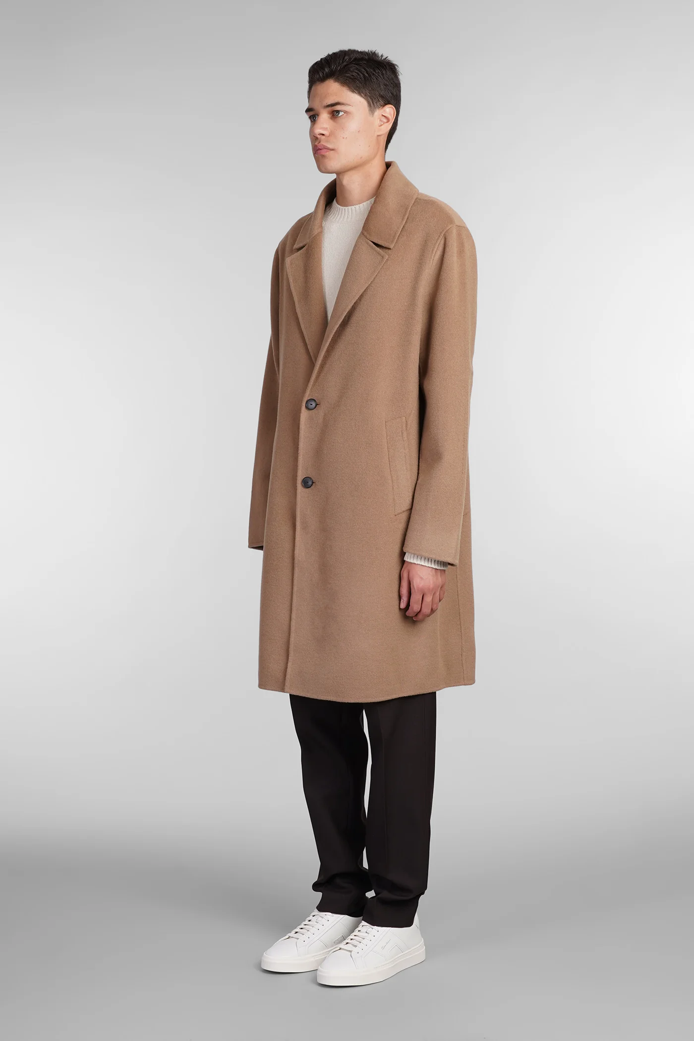 Coat double Coat in Camel wool - Image 4