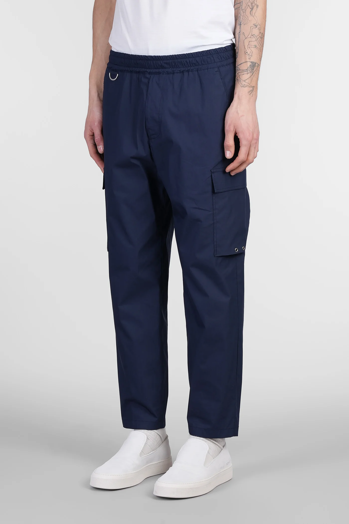 Combo Pants in blue cotton - Image 4