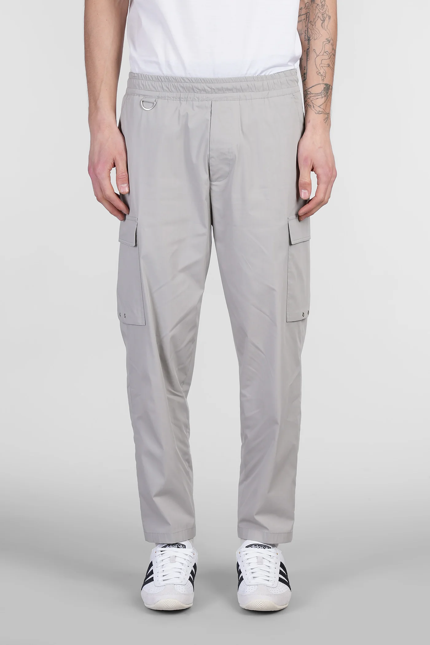 Combo Pants in grey cotton